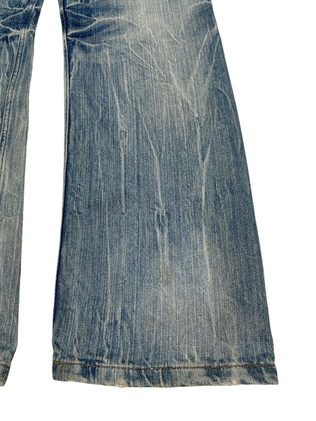 14th Addiction × Japanese Brand × Le Grande Bleu (L.G.B.) Rare Design Vintage Japanese Brand Oilcake Jeans 2000s Size US 33 - 8 Thumbnail