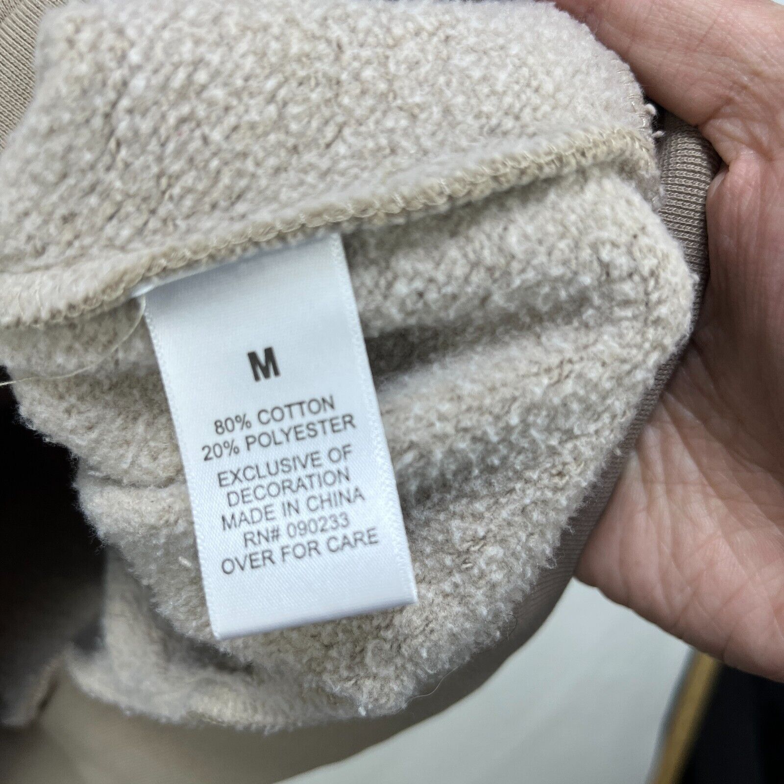 Fear of God × Vintage Essentials Fear of God Full Zip Up Sweatshirt Medium Beige Size US M / EU 48-50 / 2 - 6 Thumbnail