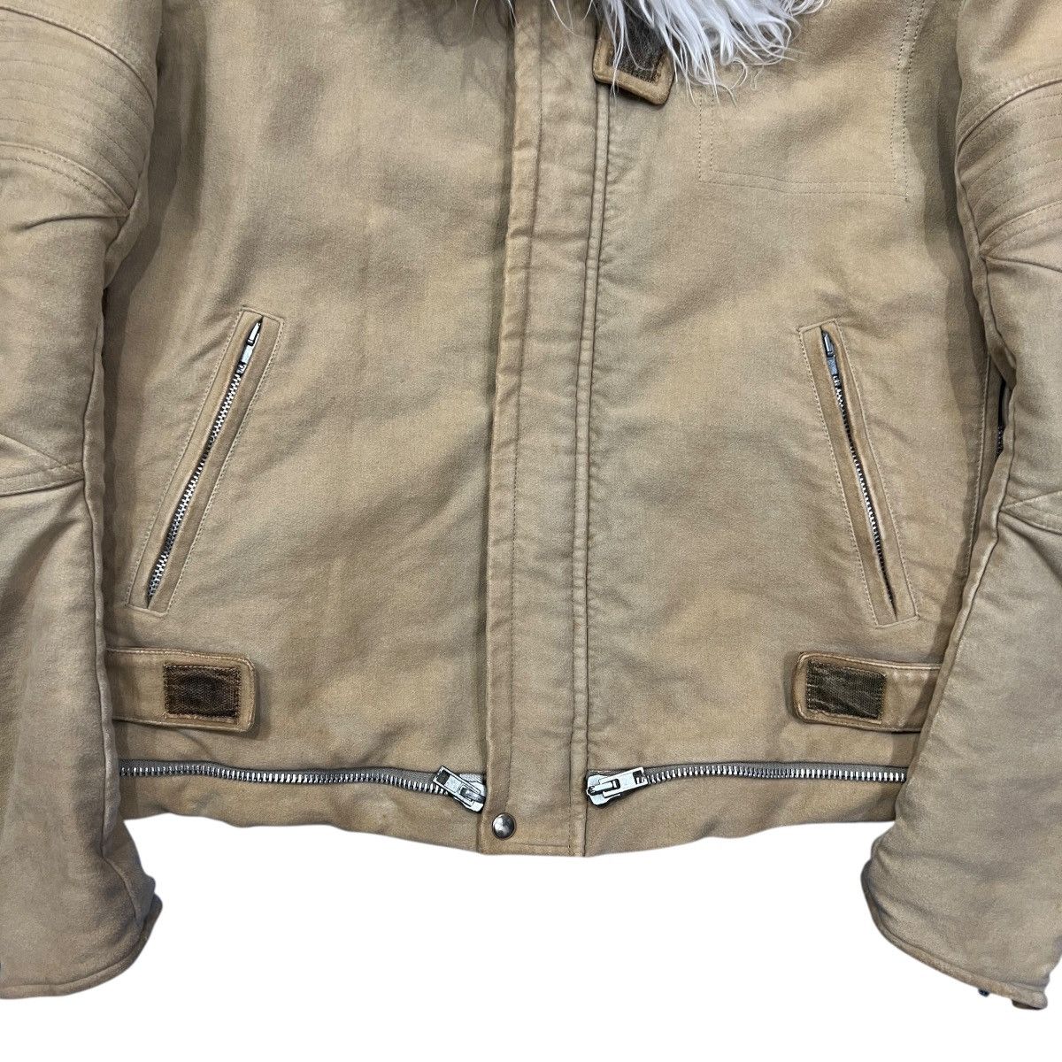 Helmut Lang HELMUT LANG 1999AW Moleskin Cotton Astro Biker Jacket Size US M / EU 48-50 / 2 - 6 Thumbnail