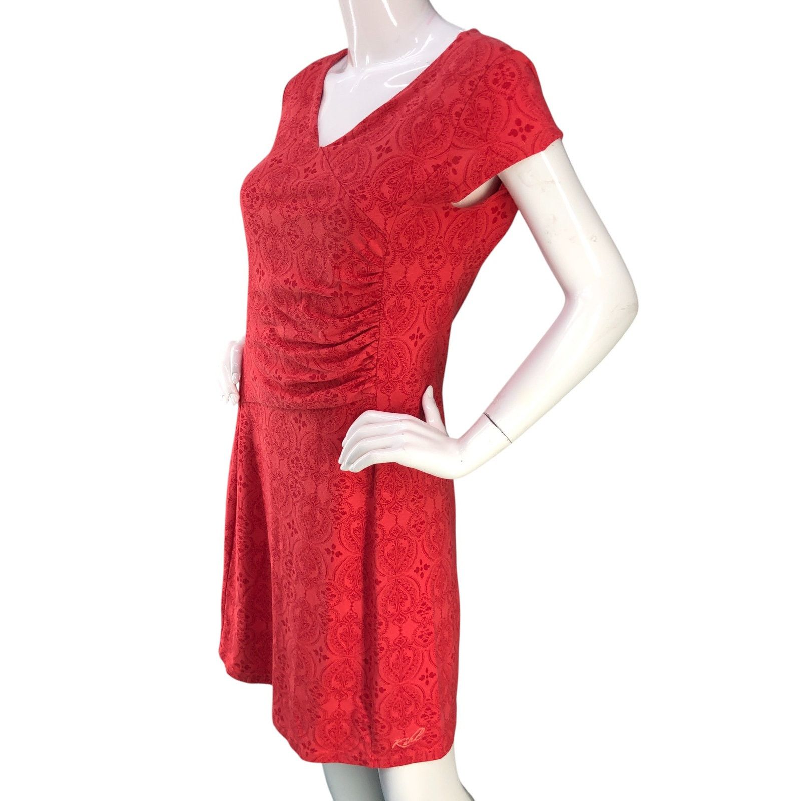 Kuhl Kuhl Size S Dress Verona Coolmax Stretch Ruched V Neck Size S / US 4 / IT 40 - 4 Thumbnail