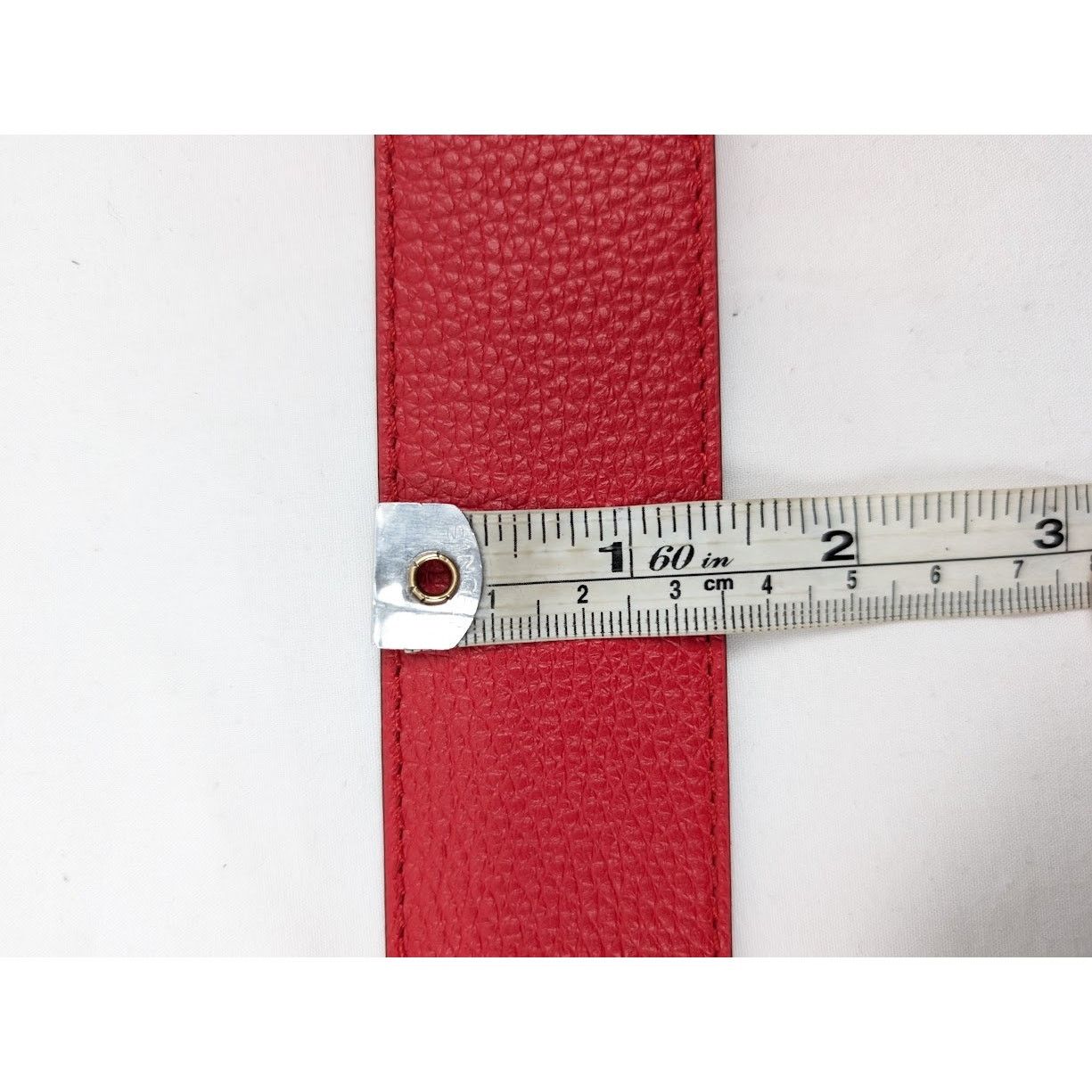 Christian Louboutin o1rshd1 Size: 100 / Calf Happy Rui CL Logo Belt in Loubi Size 38 - 16 Thumbnail