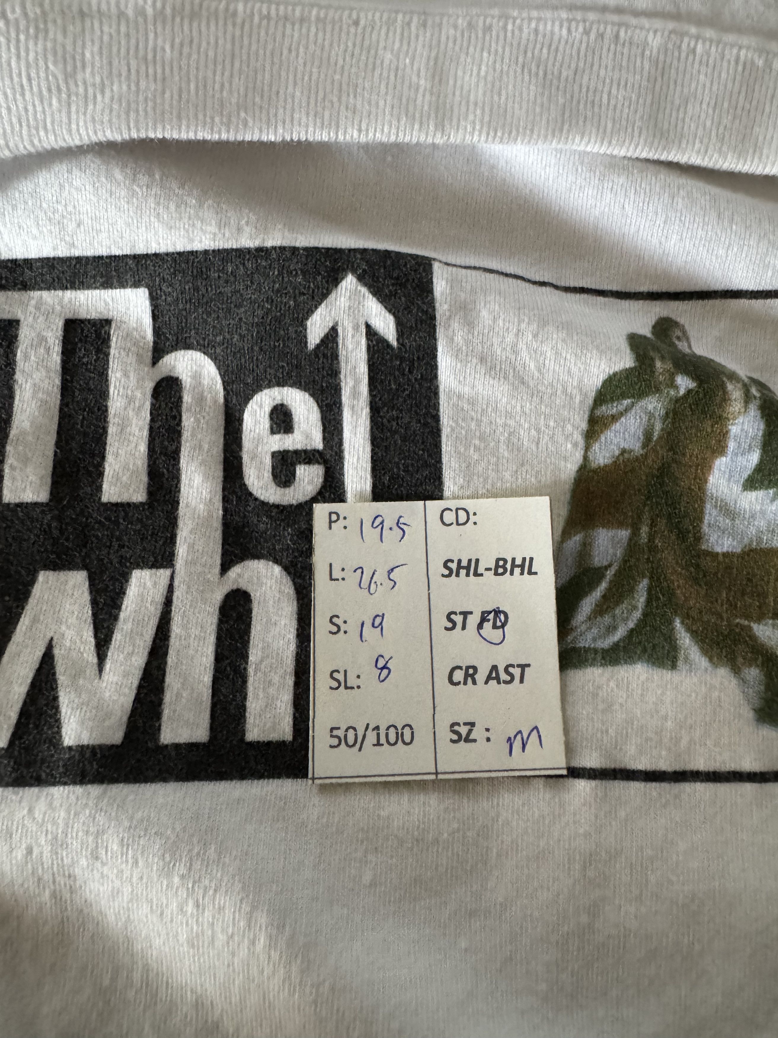 Band Tees VINTAGE 90'S THE WHO BOX LOGO UNION JACK FLAG TEE jam kinks Size US M / EU 48-50 / 2 - 20 Thumbnail