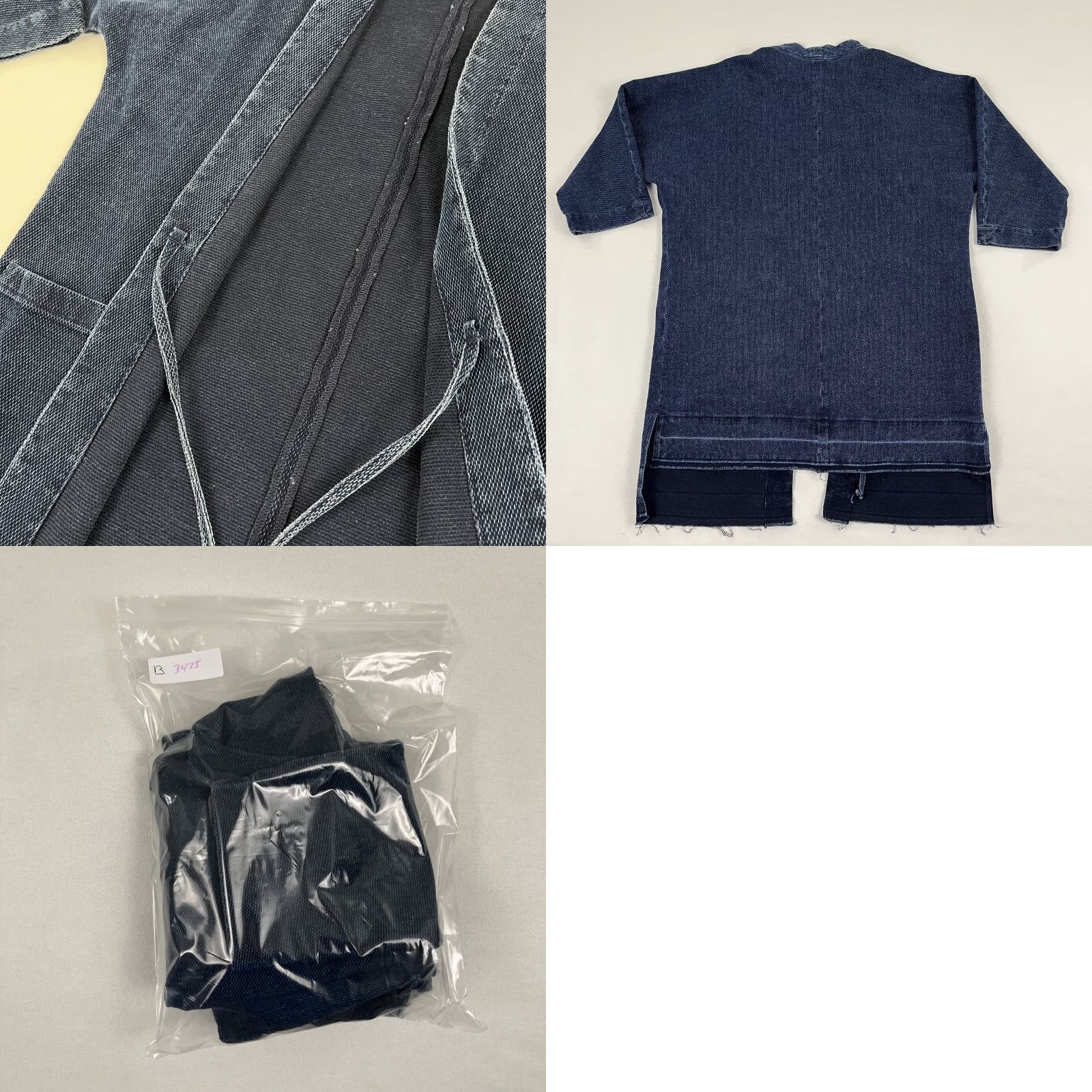 3x1 3x1 Jacket Womens Medium Indigo Blue Kimono Cotton Cover Up Wrap Layering Chic Size M / US 6-8 / IT 42-44 - 8 Thumbnail