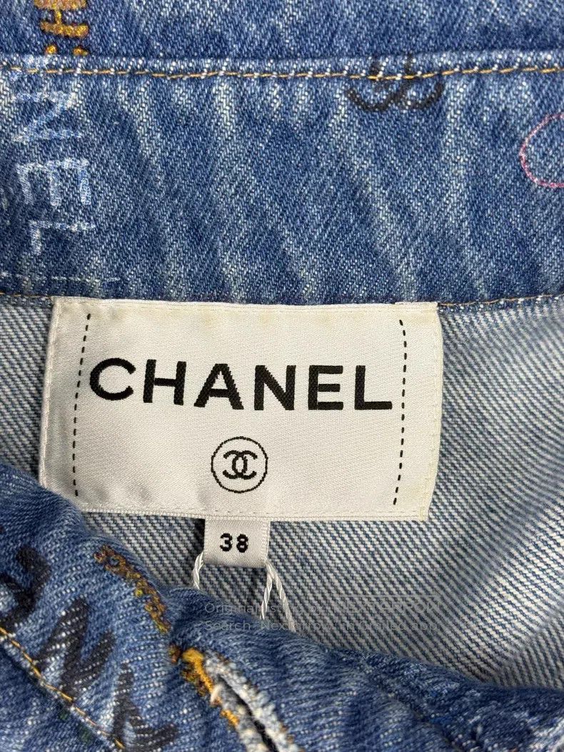 Chanel Chanel Blue graffiti denim jacket Size XS / US 0-2 / IT 36-38 - 4 Thumbnail