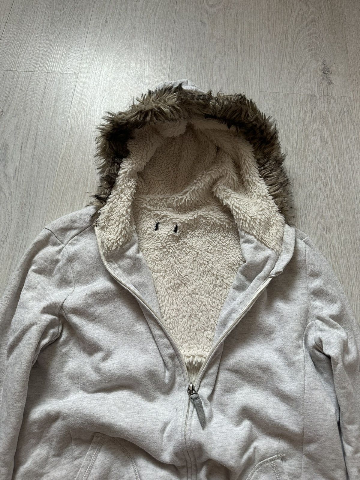 Japanese Brand Faux fur hoodie styled Ifsixwasnine lgb Size US M / EU 48-50 / 2 - 4 Thumbnail