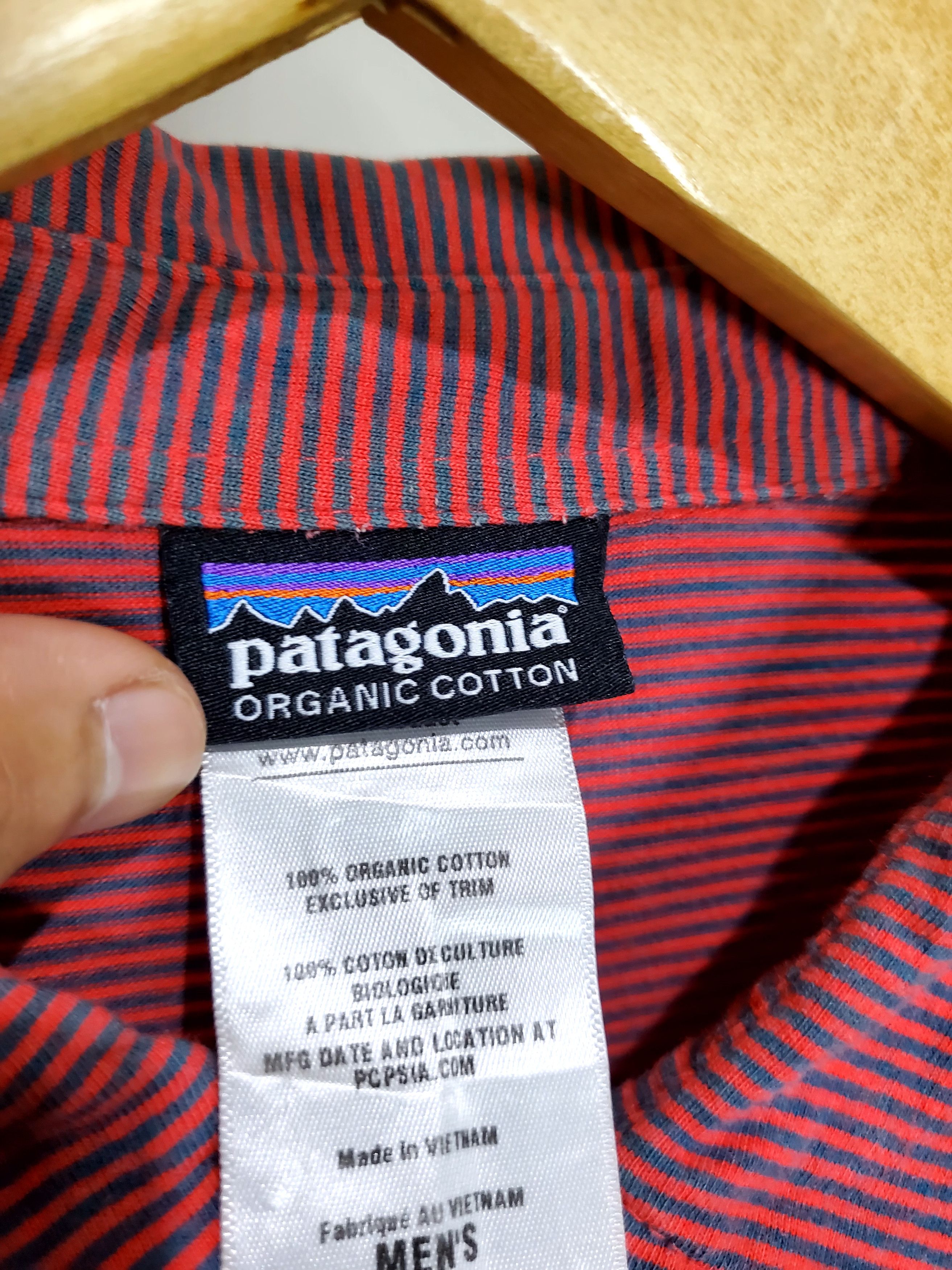 Patagonia × Polo Ralph Lauren PATAGONIA POLO MENS X-LARGE RED STRIPED ORGANIC COTTON Size US XL / EU 56 / 4 - 3 Thumbnail
