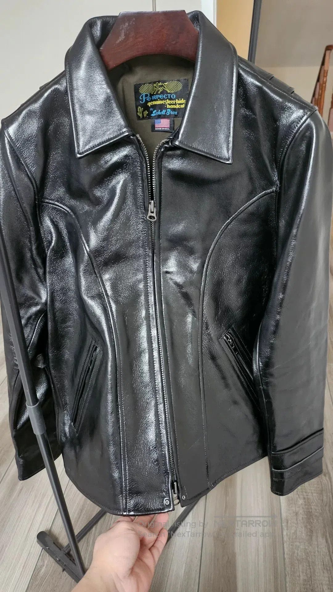 Schott Schott Accordion Style Leather Jacket. Size US XXS / EU 40 - 1 Thumbnail