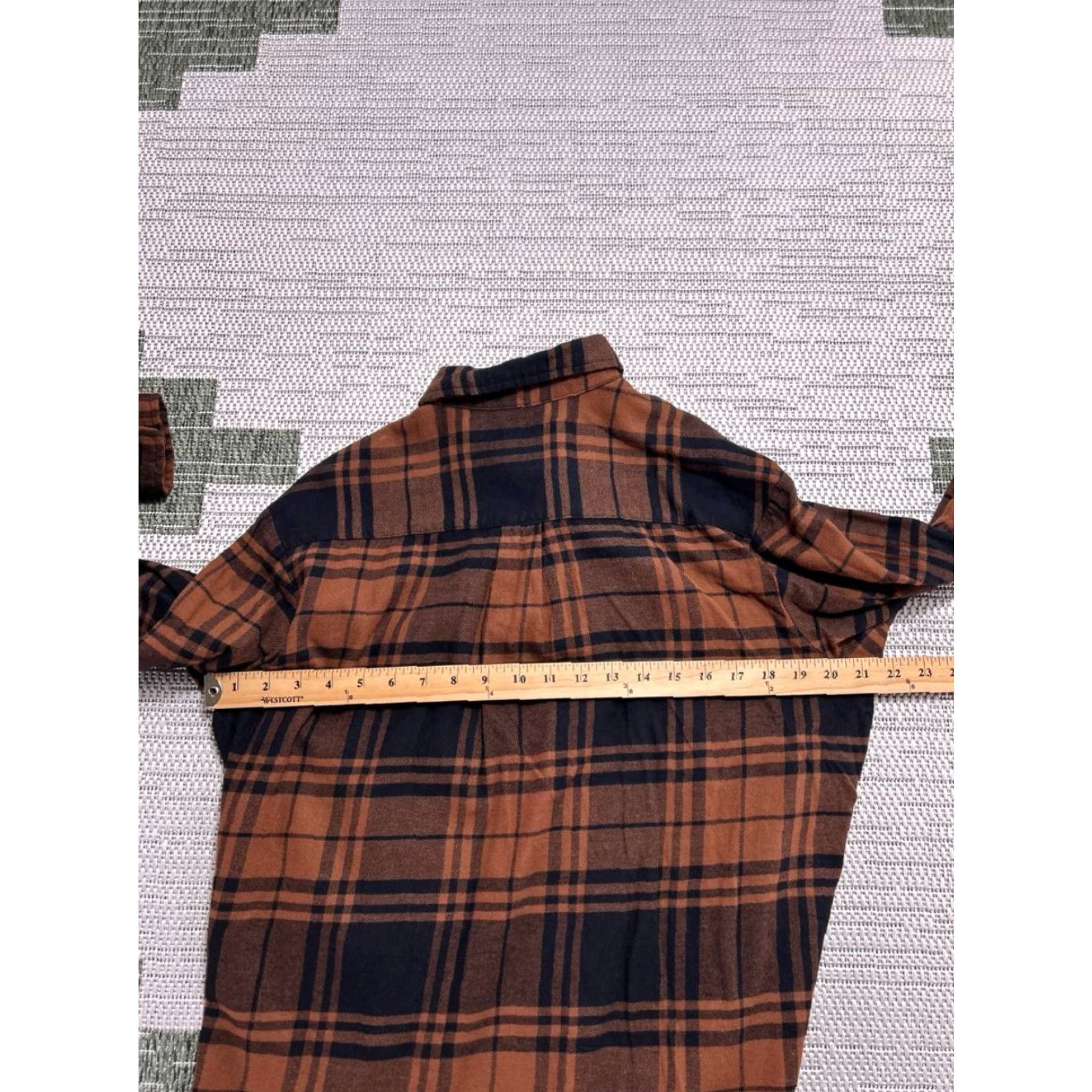 Gap Gap Shirt Womens XS Button-Up Plaid Brown Cotton Flannel Relaxed Fit Casual Size XS / US 0-2 / IT 36-38 - 7 Thumbnail