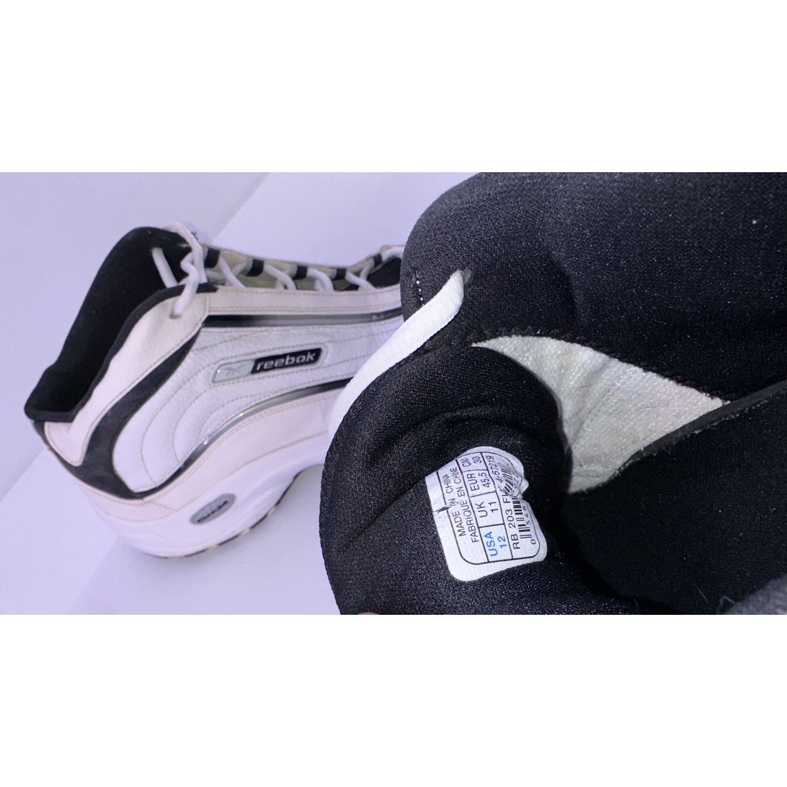 Reebok Vintage Reebok DWX White Hightop Shoes Size 12 Men Size US 12 / EU 45 - 11 Thumbnail