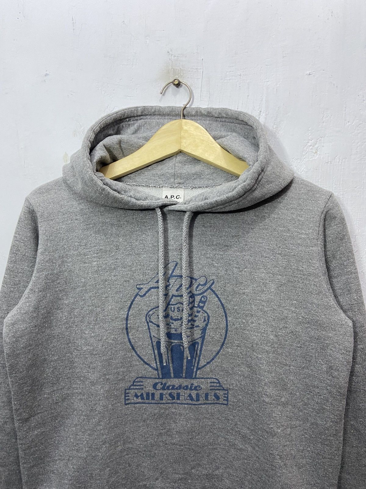 A.P.C. A.P.C Alfred Classic Milkshakes Gray Pullover Hoodie Size US XS / EU 42 / 0 - 2 Thumbnail