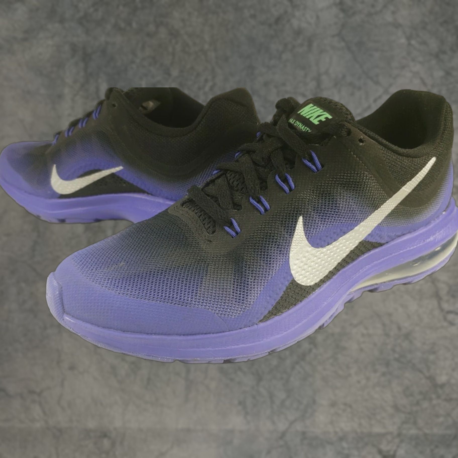 Nike Nike Air Max Dynasty 2 Sneaker Women Black Purple Silver 7M 898468 001 Size US 7 / IT 37 - 1 Thumbnail