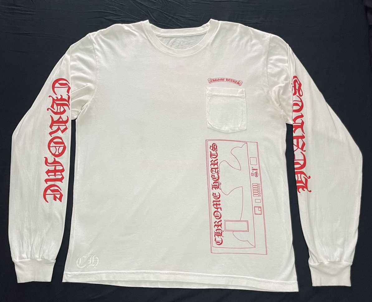 Chrome Hearts Chrome Hearts Scroll Long Sleeve Japan T-Shirt Size US XL / EU 56 / 4 - 1 Thumbnail