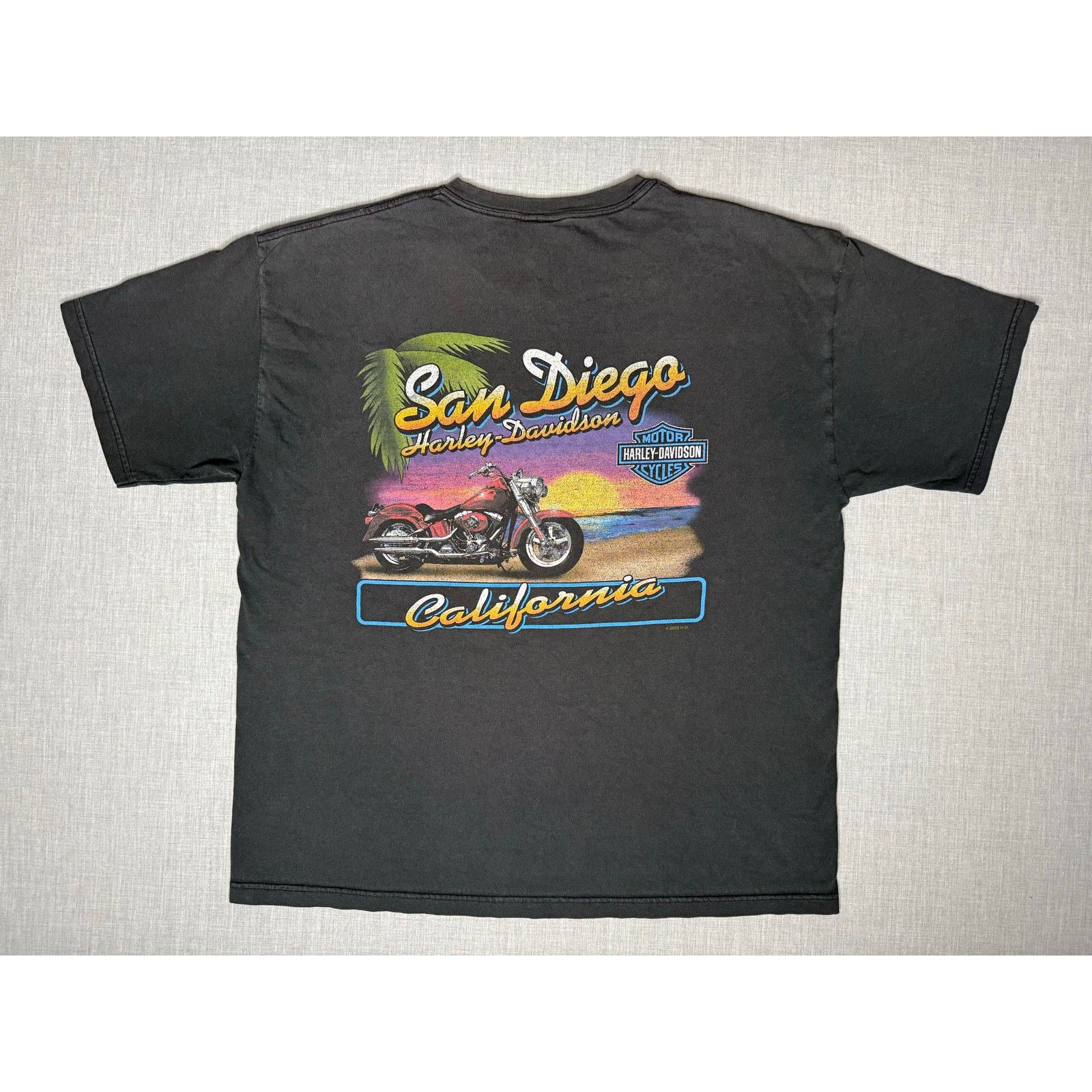 Harley Davidson × Vintage Vintage Y2K Harley Davidson San Diego California T-shirt XL Size US XL / EU 56 / 4 - 2 Thumbnail