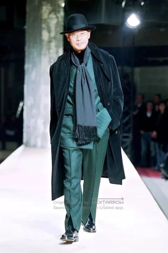 Yohji Yamamoto Yohji Yamamoto Velvet Hooded Coat. Size US L / EU 52-54 / 3 - 2 Thumbnail