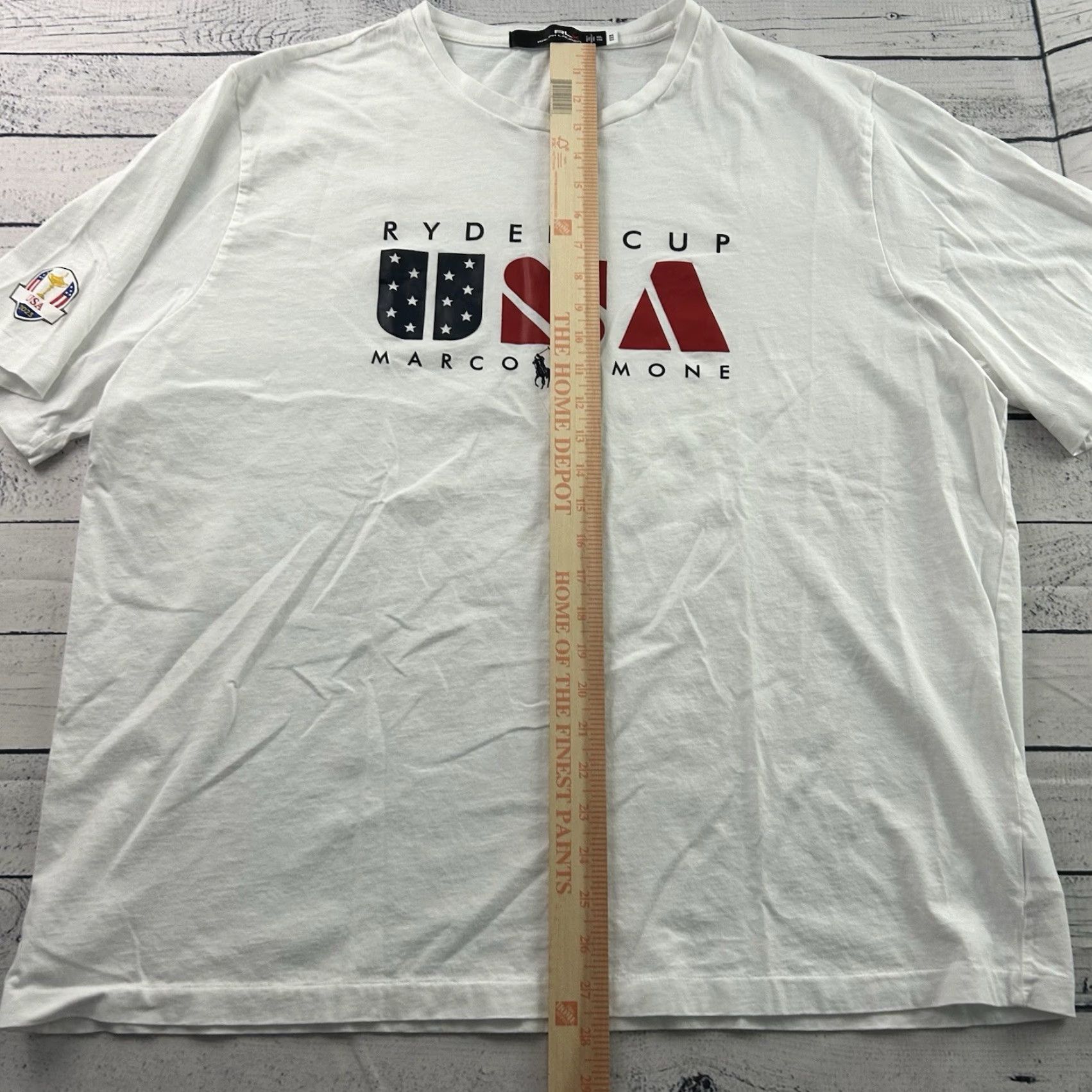RLX Ralph Lauren Ralph Lauren RLX Ryder Cup USA Marco Simone Short Sleeve T Shirt Men's XXL White Size US XXL / EU 58 / 5 - 3 Thumbnail