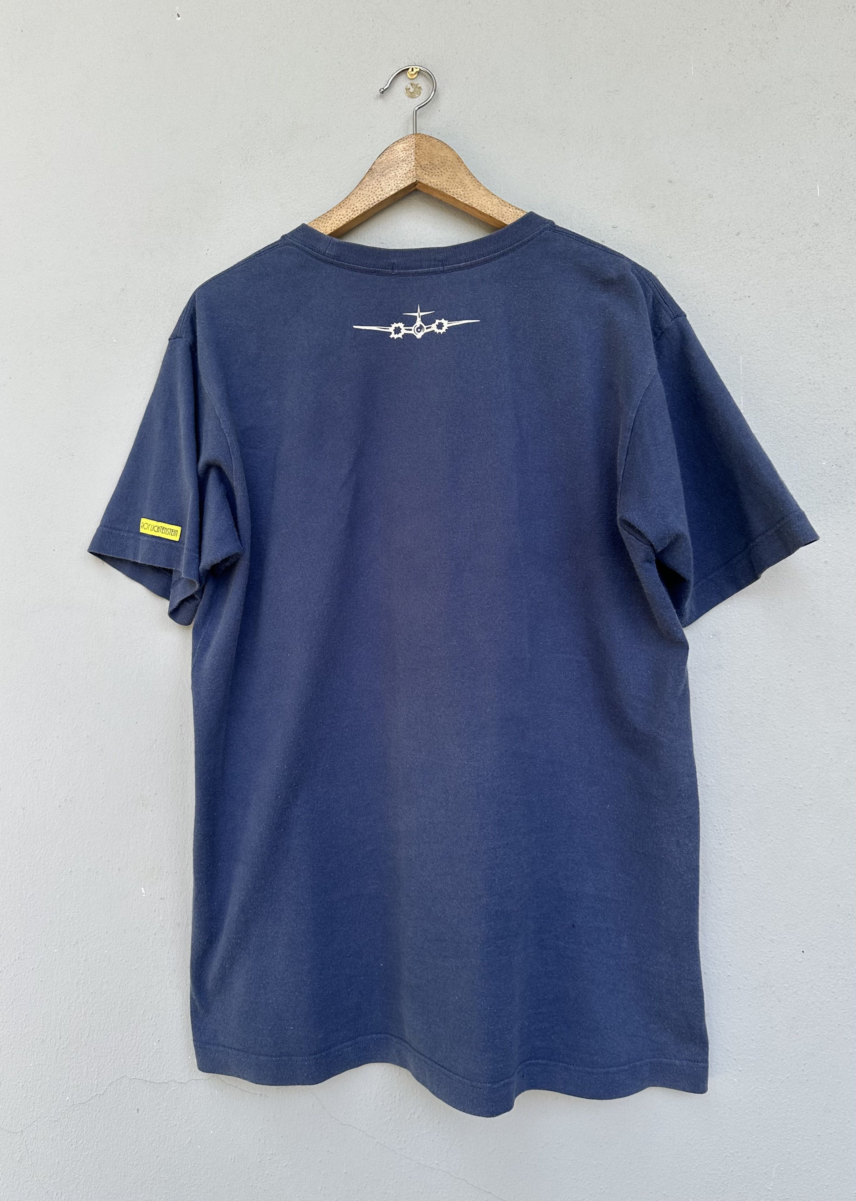 Keith Haring Vintage Roy Lichtenstein Pop Art Work Flight Fighter Jets Size US L / EU 52-54 / 3 - 2 Thumbnail