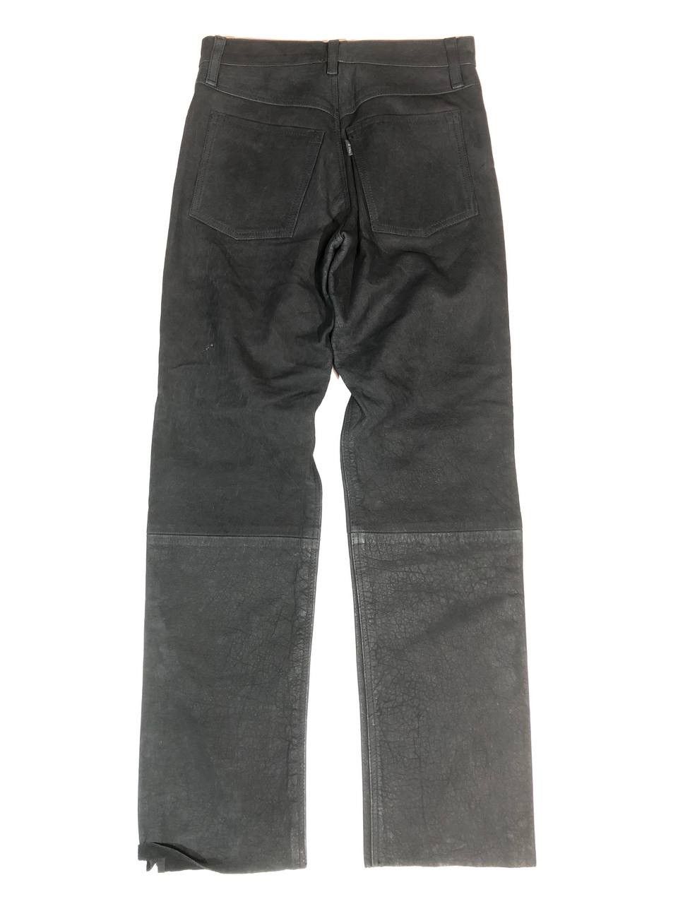 Vintage Enjoy Vintage Rare Moto Biker Leather Pants Size US 29 - 5 Thumbnail