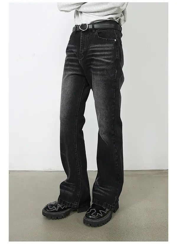 VIBE Japanese retro loose straight-leg whisker flared jeans Size US 32 / EU 48 - 6 Thumbnail