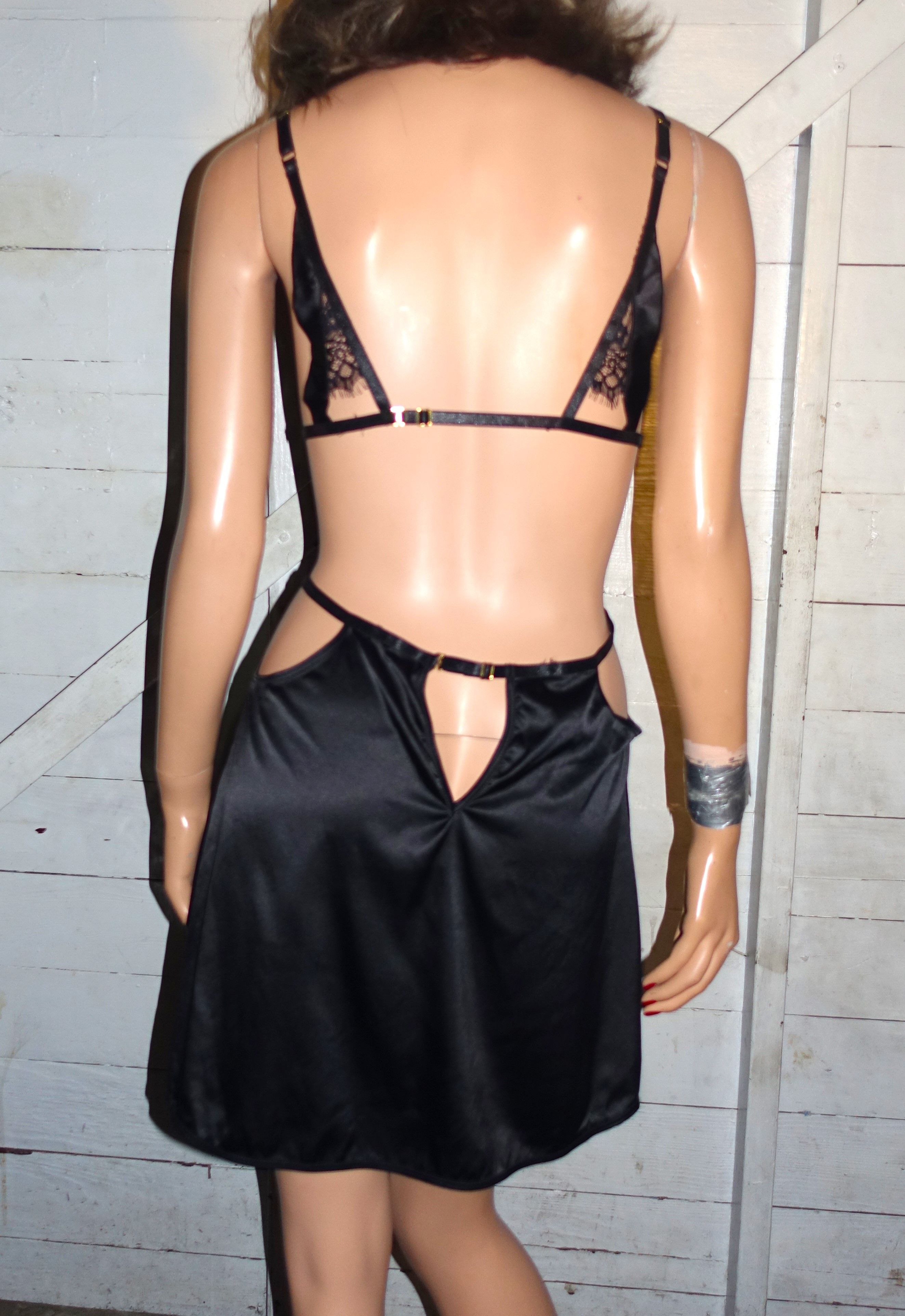 Fashion Nova Fashion Nova Black Sheer Lace Dress L Size L / US 10 / IT 46 - 6 Thumbnail