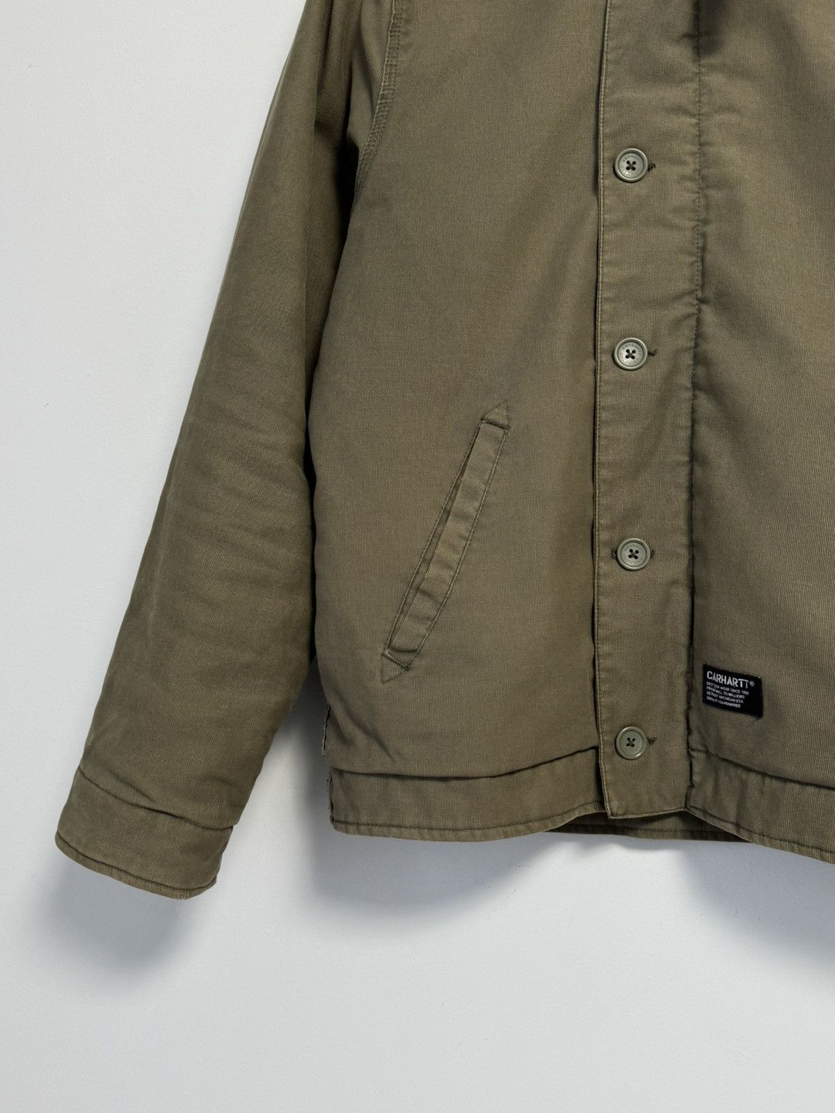 Carhartt Carhartt Men's Khaki Cotton Sheffield Jacket N-1 Style Size US S / EU 44-46 / 1 - 3 Thumbnail