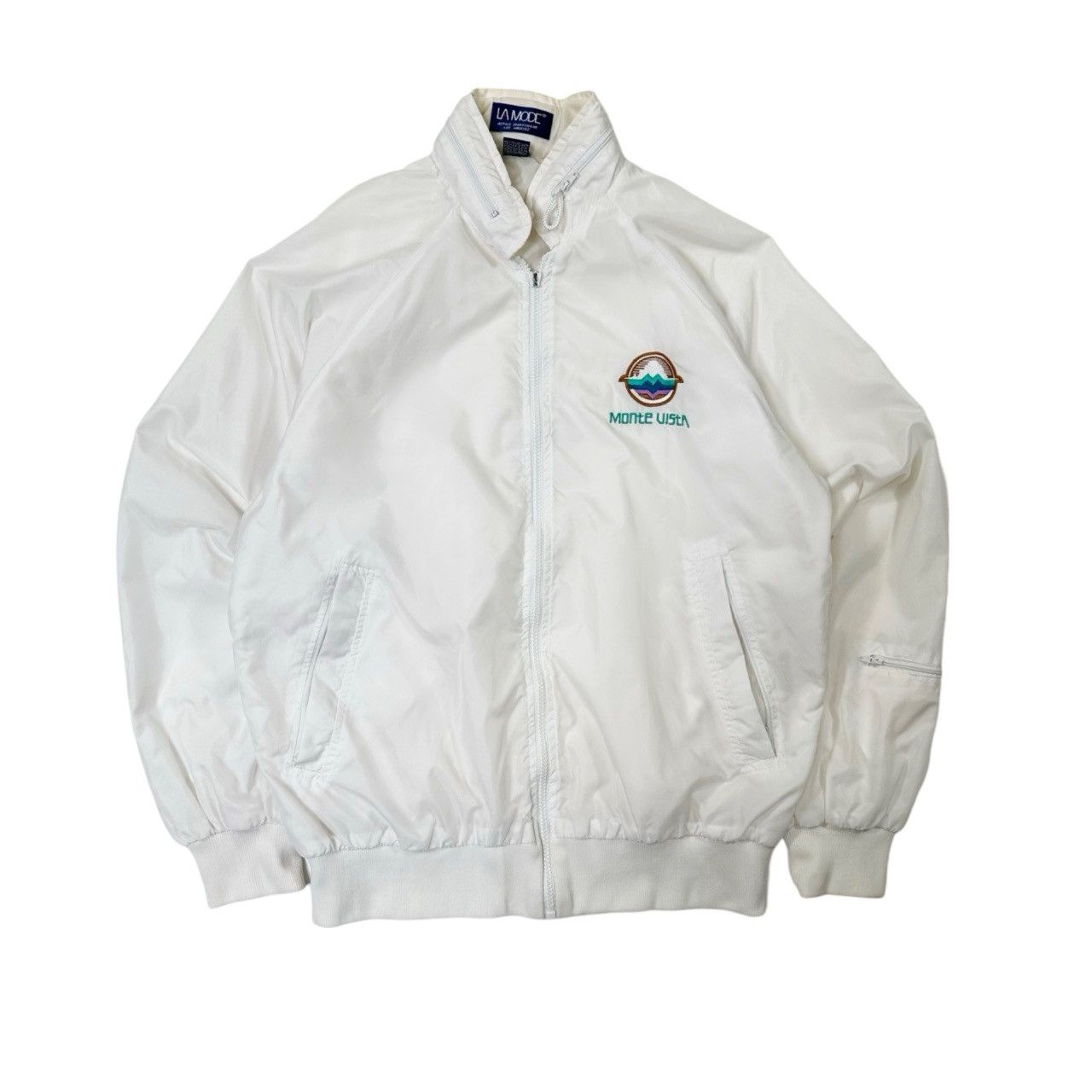 Vintage Vintage 90s Monte Vista Embroidered Light Zip Up Windbreaker Size US S / EU 44-46 / 1 - 1 Thumbnail