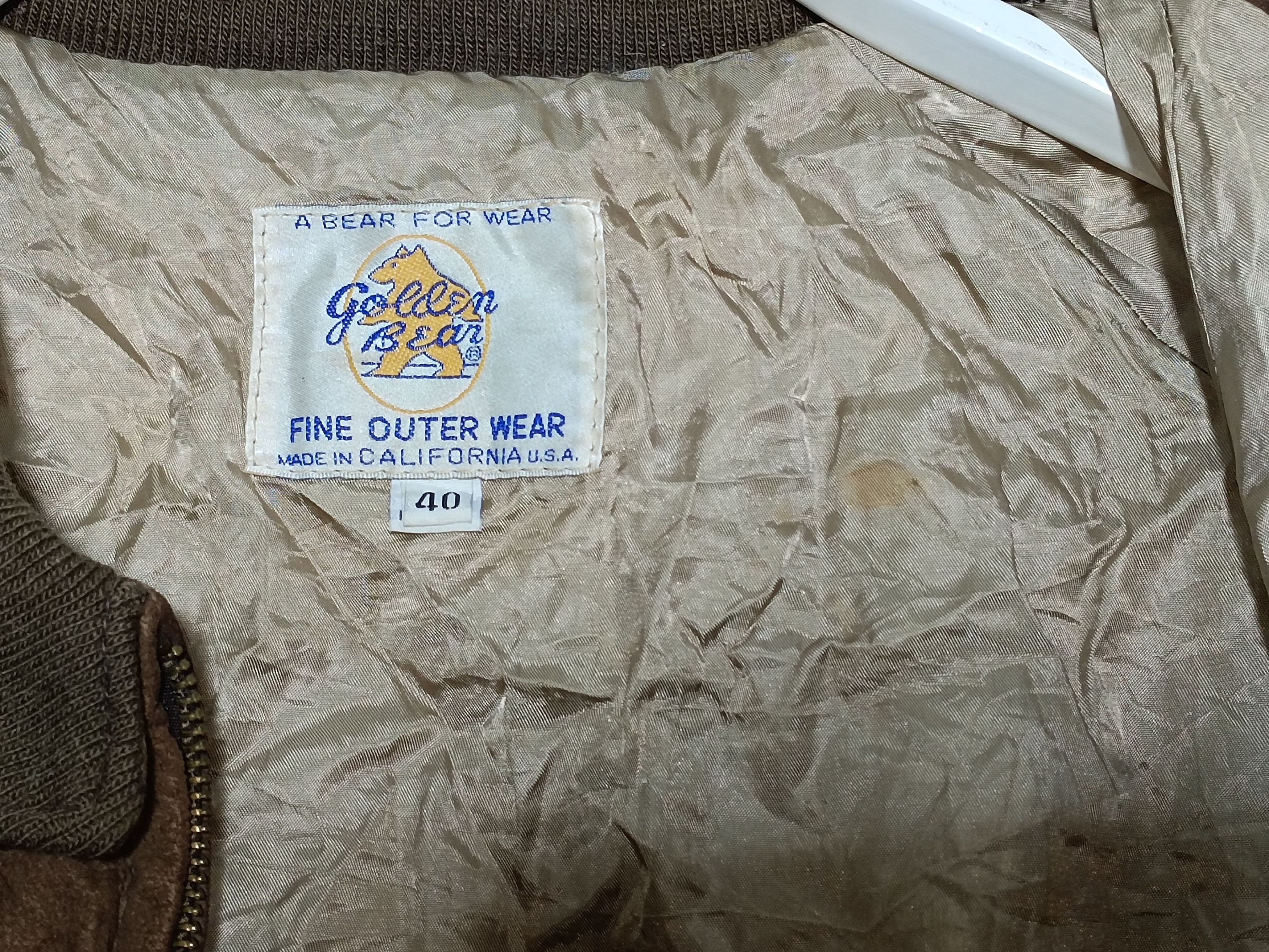 Golden Bear × Vintage Vintage Golden Bear Leather Jacket Size US M / EU 48-50 / 2 - 8 Thumbnail