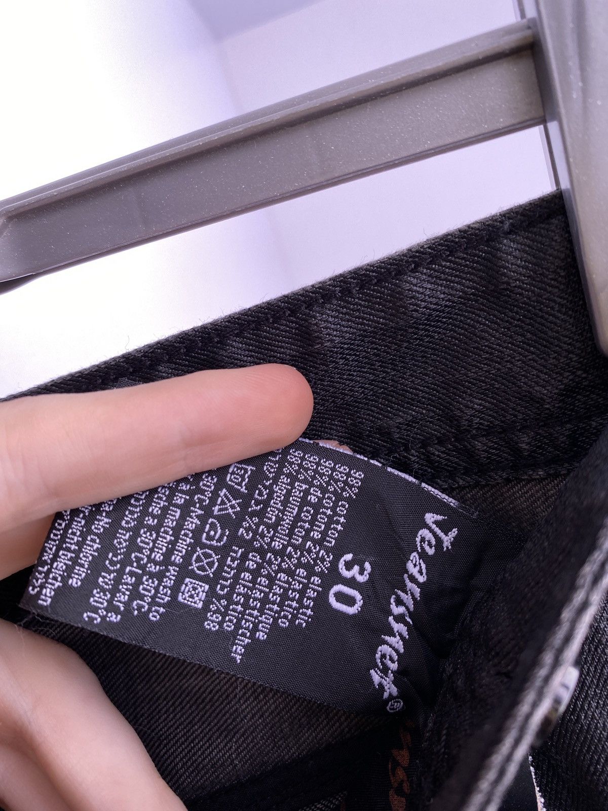 Designer × Vintage Jeansnet pants with suspenders Size US 30 / EU 46 - 5 Thumbnail