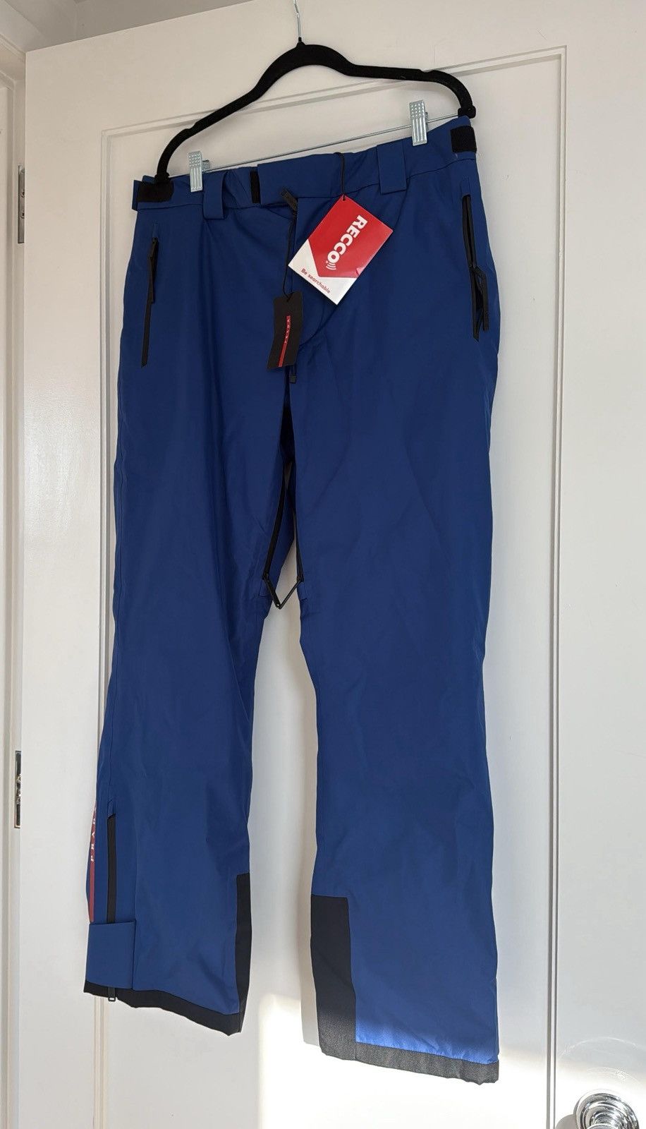 🔥$2.5K VALUE🔥Prada Blue Extreme Side Logo Ski Pants
