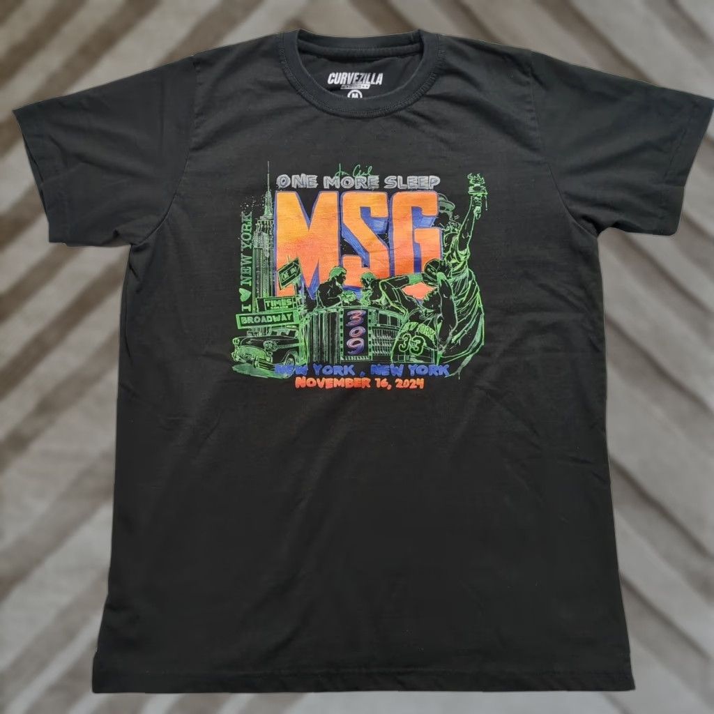 UFC UFC 309 MSG New York City Jon Anik One More Sleep - Men T-Shirt Black XS? Size US M / EU 48-50 / 2 - 1 Thumbnail