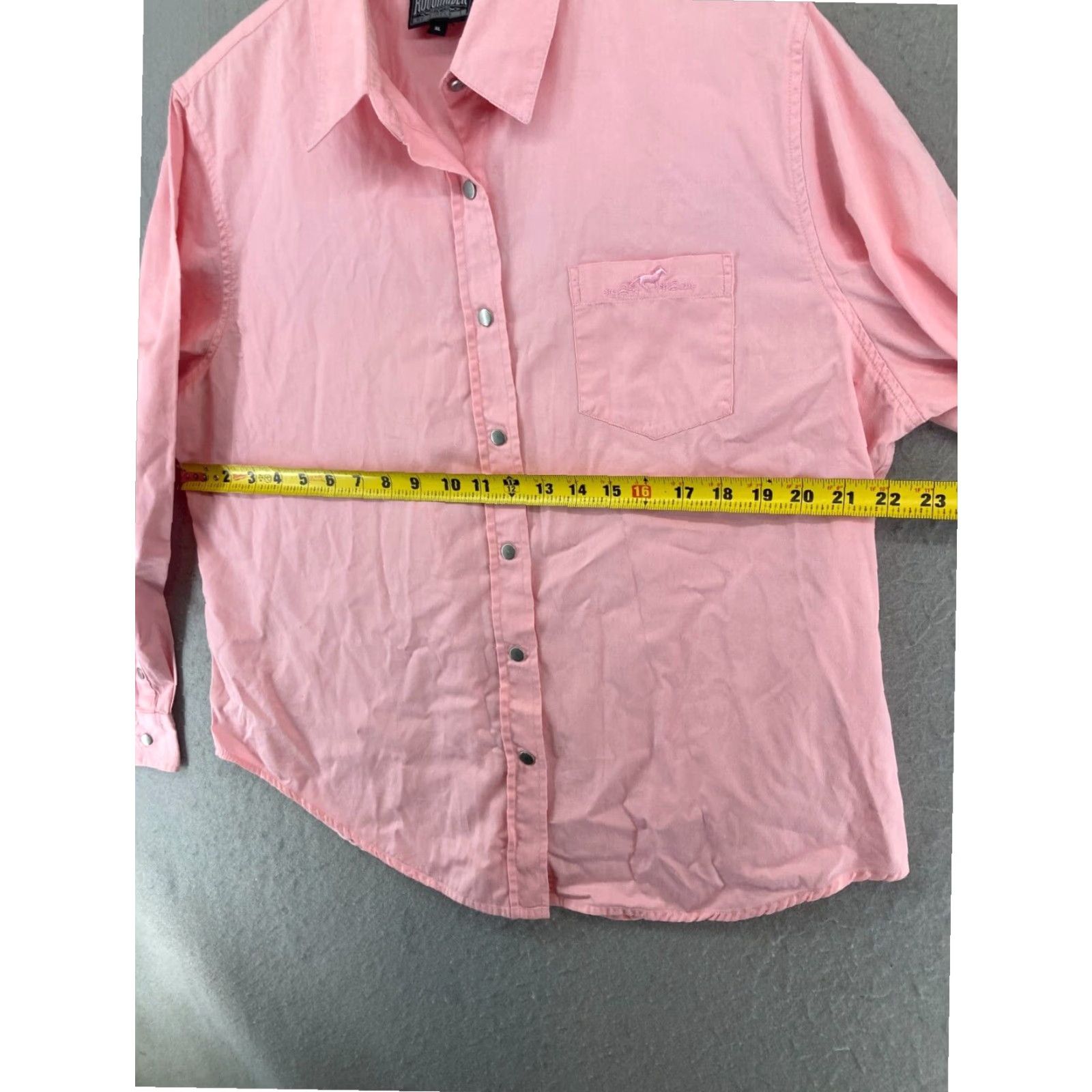 Pinko Rough Rider Mens Extra Large XL Pink Cowboy Snap Shirt Size US XL / EU 56 / 4 - 2 Thumbnail