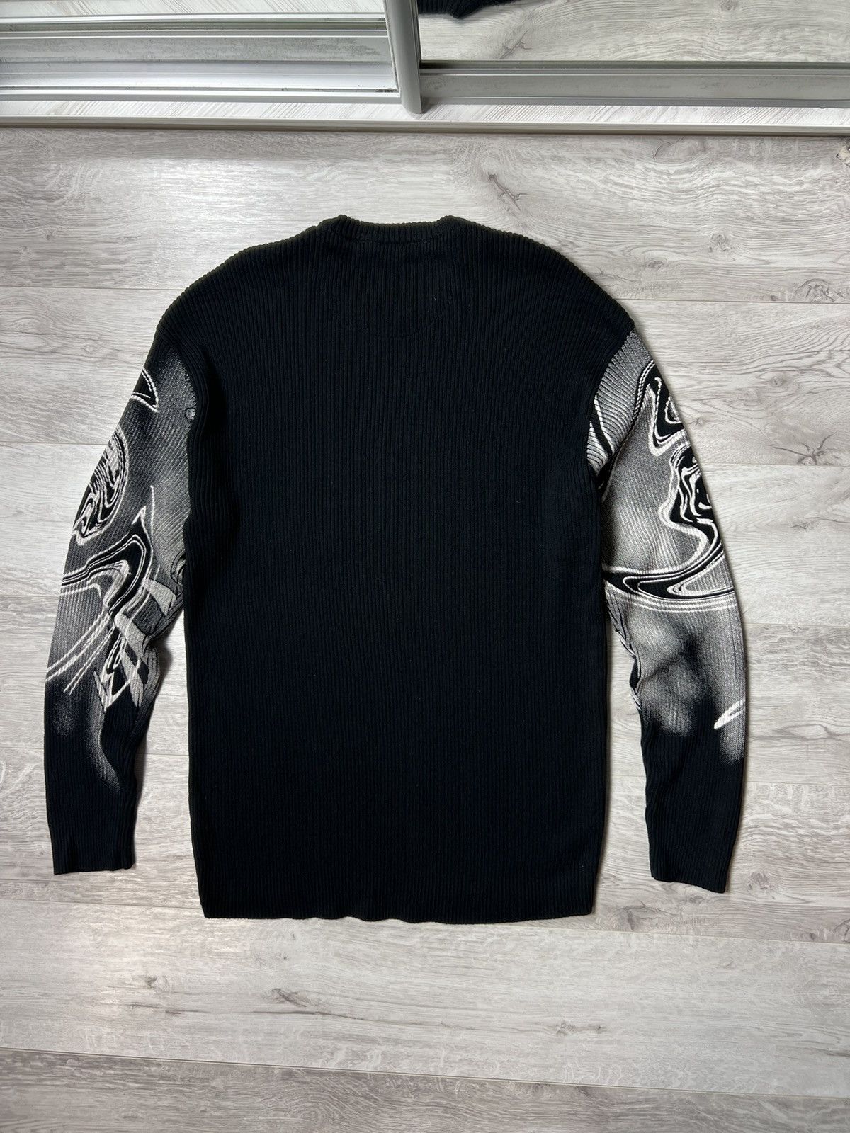 If Six Was Nine Crazy Vintage Avant-Garde Tribal Knit Ribed Sweater Diesel Size US XXL / EU 58 / 5 - 14 Thumbnail