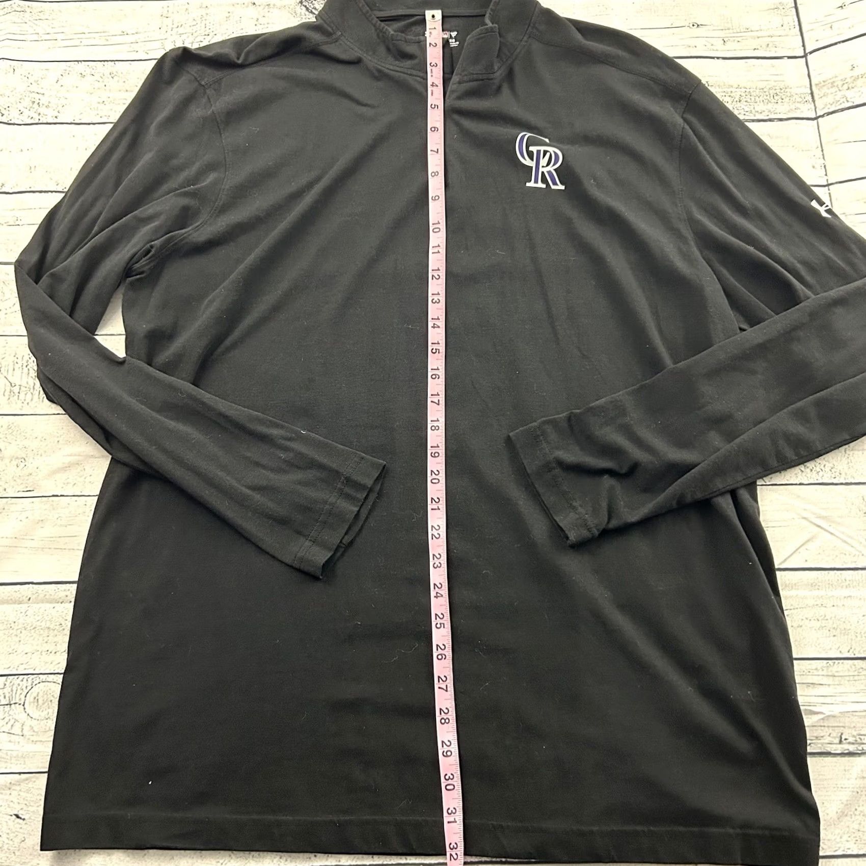 Under Armour Under Armour Heatgear Colorado Rockies Pullover 1/4 Zip Jacket Men's 2XL Black Size US XXL / EU 58 / 5 - 4 Thumbnail