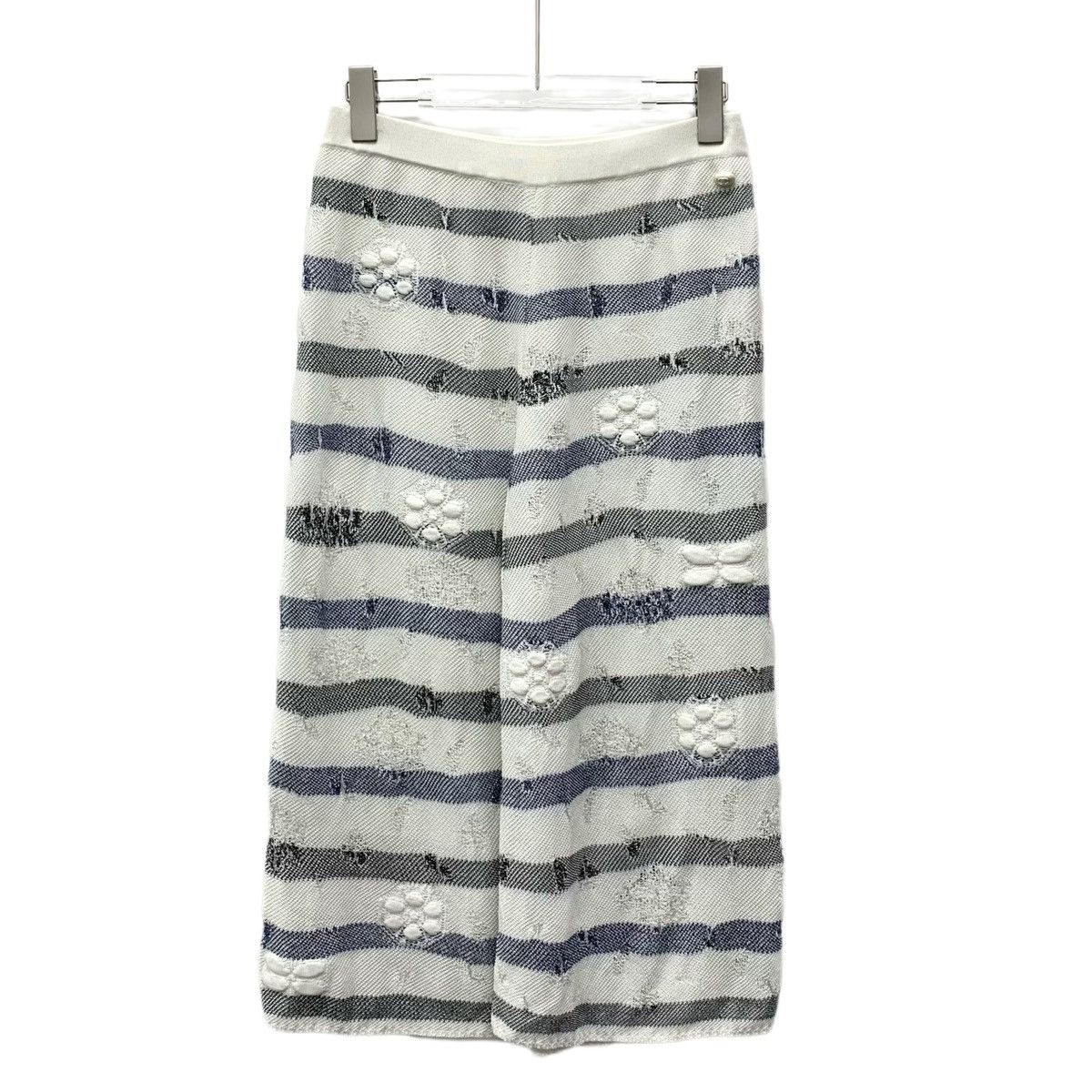 Chanel Chanel Colorblocked Striped Casual Wide Leg Pants Size 27" / US 4 / IT 40 - 1 Thumbnail