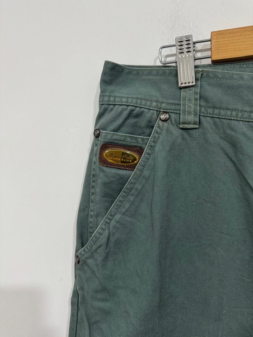 Pelle Pelle × Vintage Vintage Y2K Pelle Pelle Ultra Blue Baggy Pants Size US 35 - 4 Thumbnail