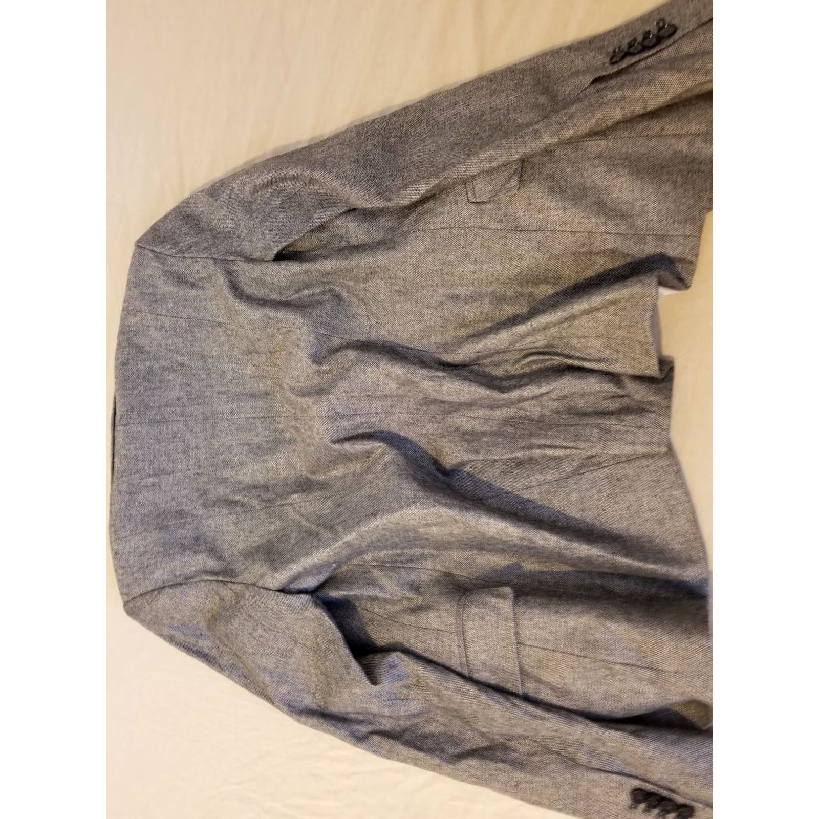 Ann Taylor Womens Ann Taylor Blazer Jacket 2 Gray Gray Polyester Regular Basic Jacket Womens Size XS / US 0-2 / IT 36-38 - 8 Thumbnail