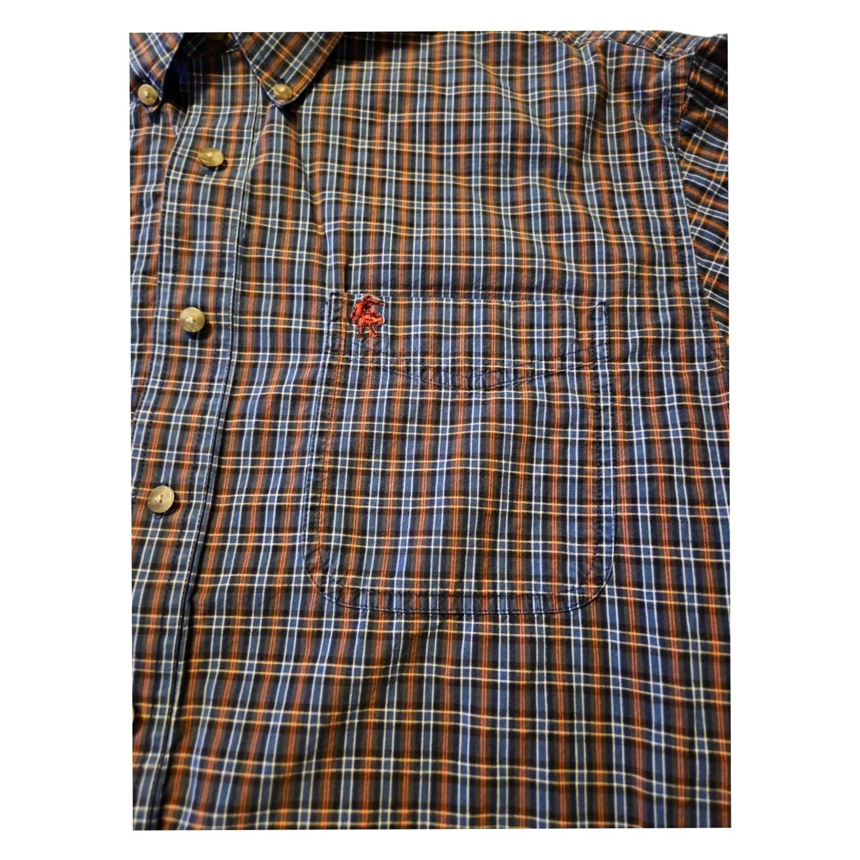 Wrangler Wrangler PBR Button-Down Shirt Long Sleeve Men's Large Plaid Western Cowboy Multicolor Embroidered Pockets Button-Up Casual" Size US L / EU 52-54 / 3 - 5 Thumbnail