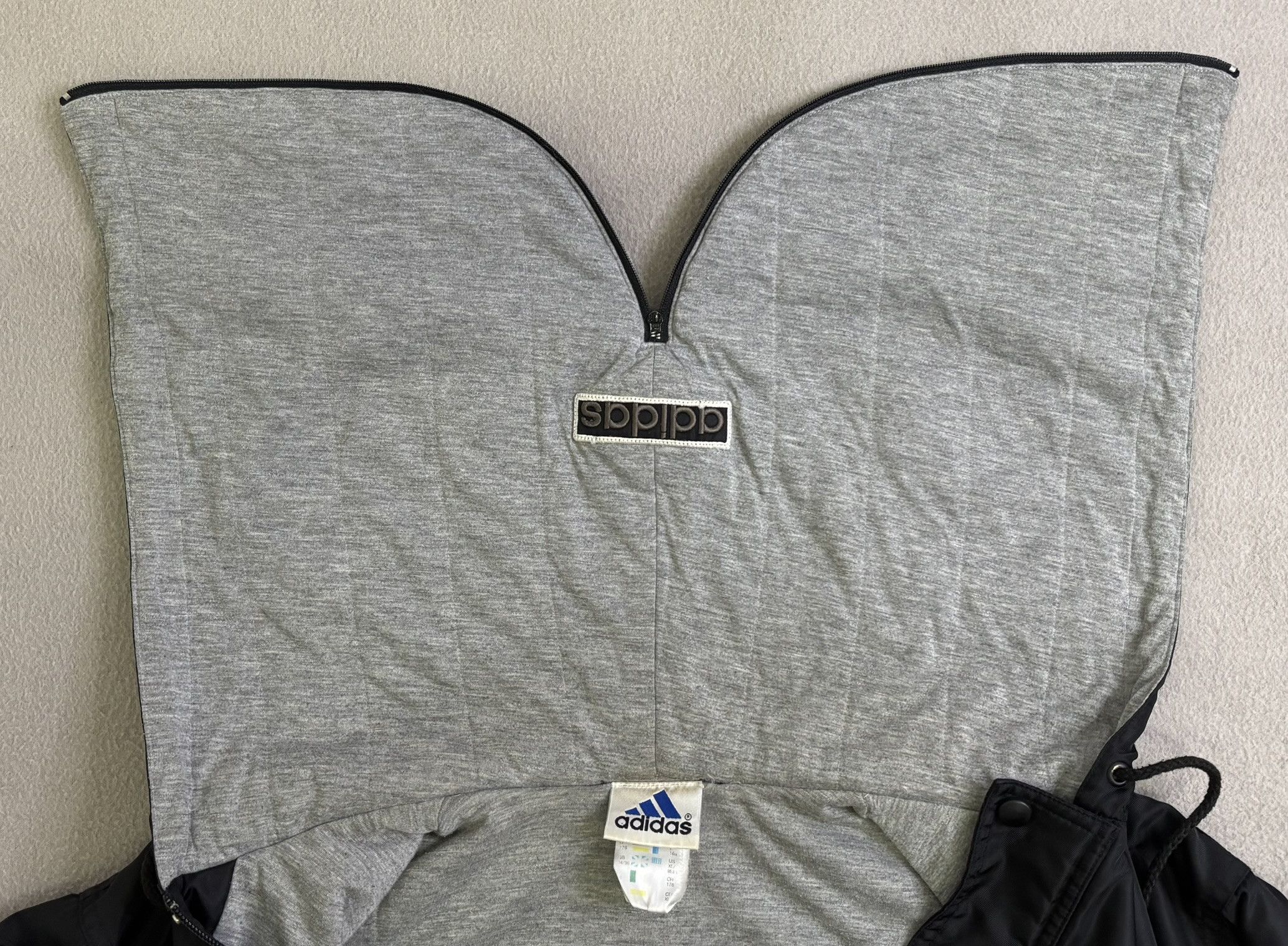 Adidas Adidas vintage 90s jacket zippered hood size XL Size US XL / EU 56 / 4 - 21 Thumbnail