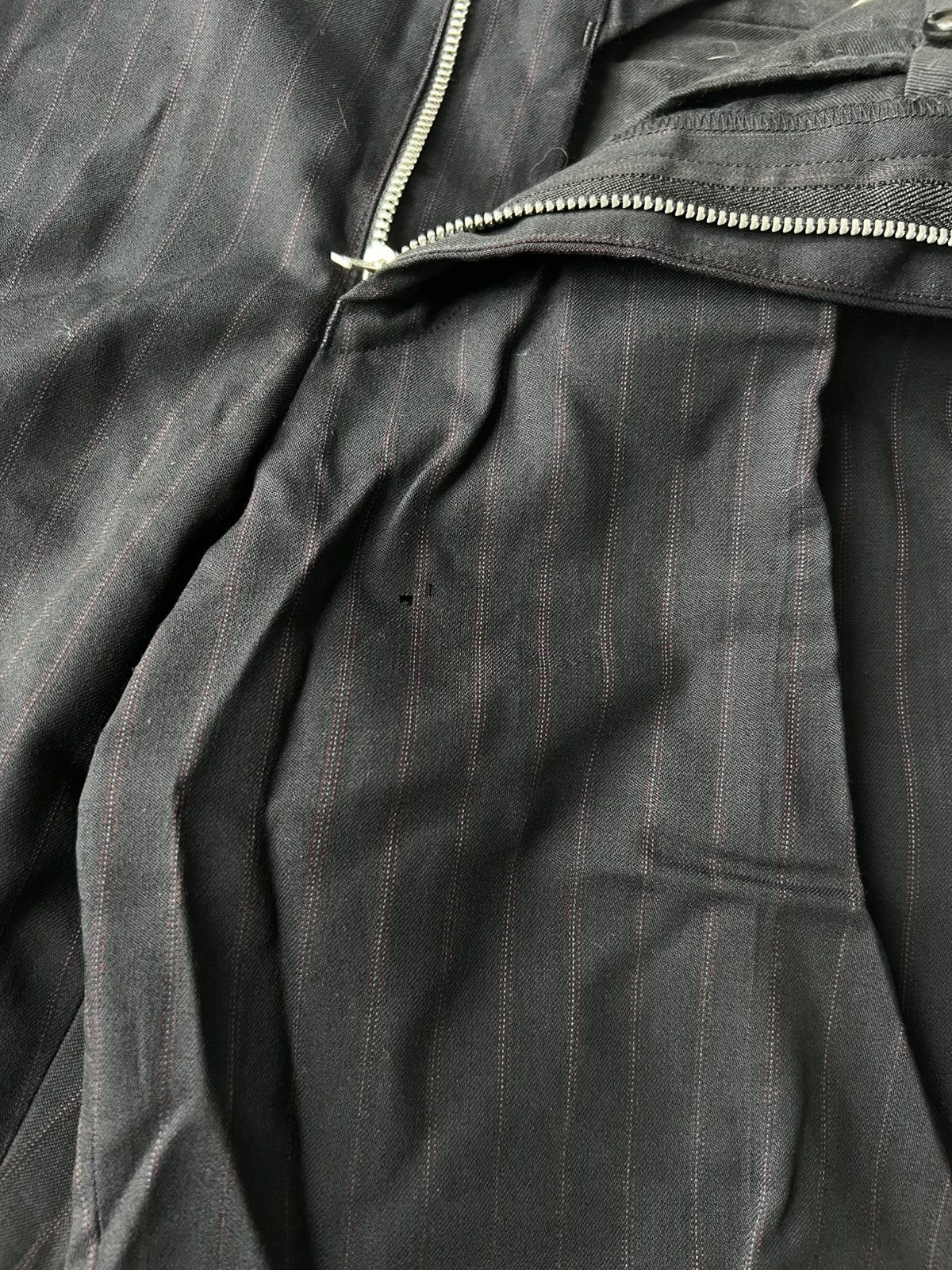 Junya Watanabe FW06 Comme des Garcons Homme Black Striped Gabardine Pants Size US 31 - 8 Thumbnail