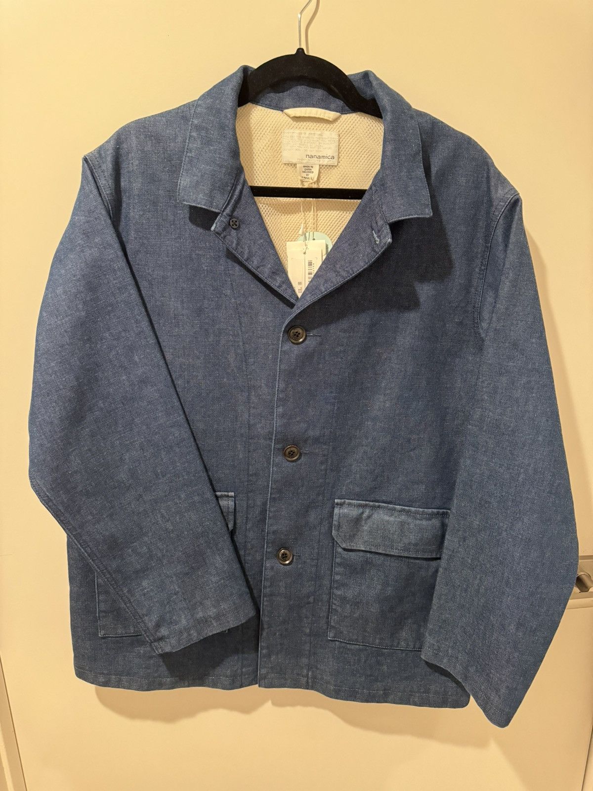 image of Nanamica Indigo Jacket in Indigo Blue, Men's (Size Small)