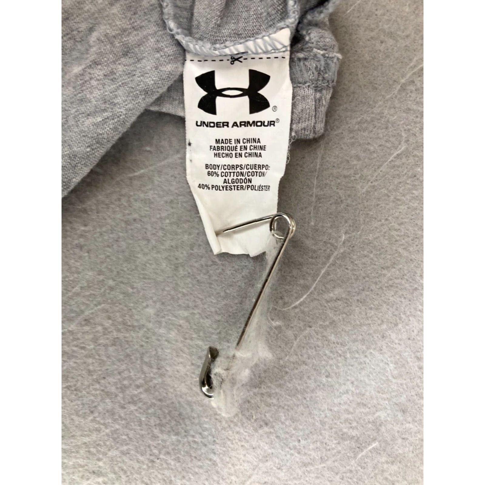 Under Armour Under Armour Mens TShirt XL Gray American Flag Logo Athletic Size US XL / EU 56 / 4 - 6 Thumbnail