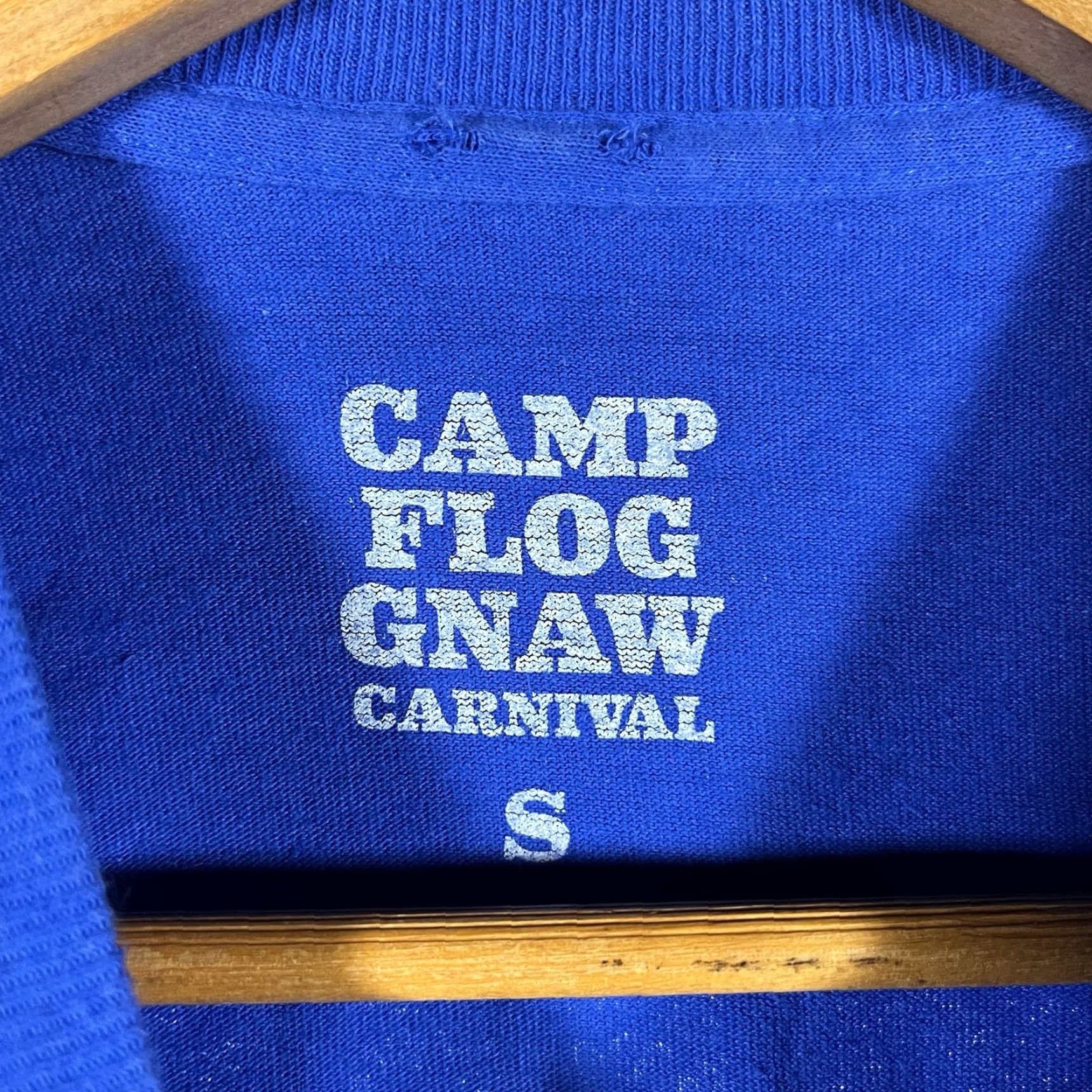 Golf Wang VINTAGE Camp Flog Gnaw Carnival 2023 Tyler The Creator Golf Wang T-Shirt Small Employee Camp Flog Gnaw Blue S Men Shirt Mens Size US S / EU 44-46 / 1 - 3 Thumbnail
