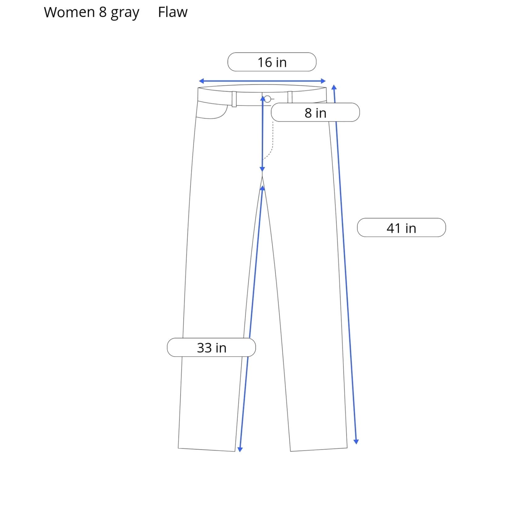 Zara ZARA Jeans Womens Size 8 Gray Denim Low Rise Casual Minimalist Classic Flaw Size 24" / US 00 / IT 34 - 7 Thumbnail