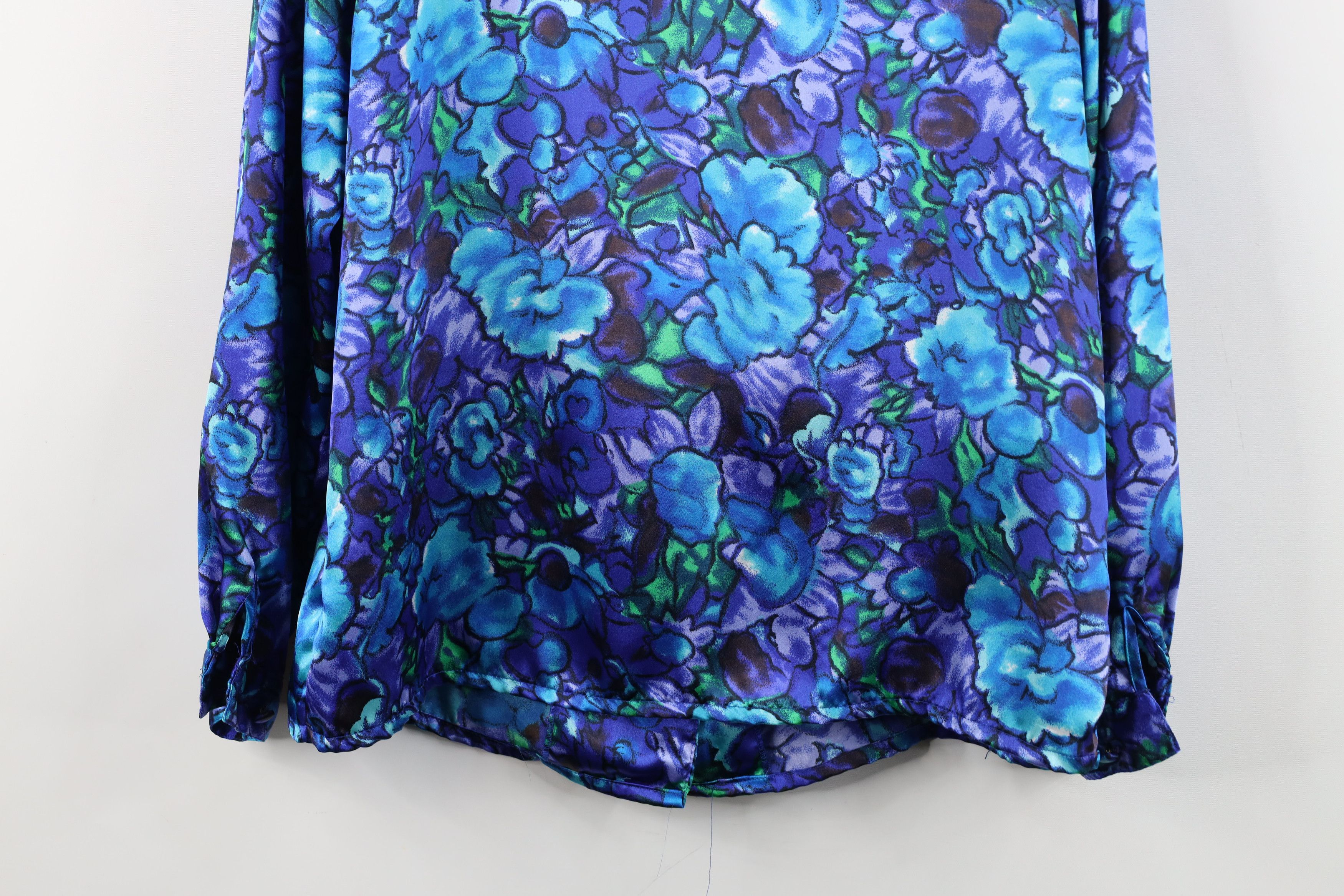 Vintage Vintage 80s 90s Streetwear Flower Blazer Shirt Jacket USA Size XL / US 12-14 / IT 48-50 - 16 Thumbnail