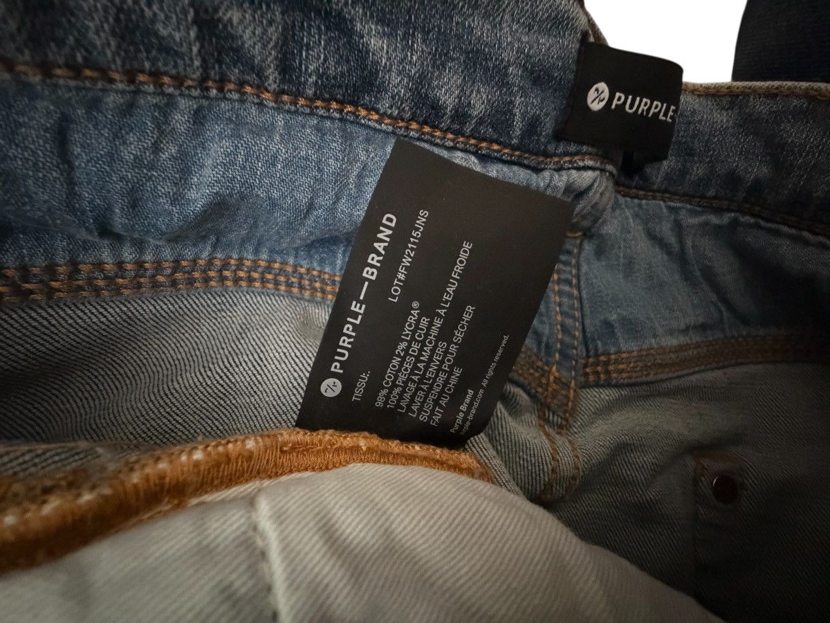 Purple Brand Purple Brand Jeans Mens Ripped Skinny P001 Blue Size 38/34 Size US 38 / EU 54 - 8 Thumbnail