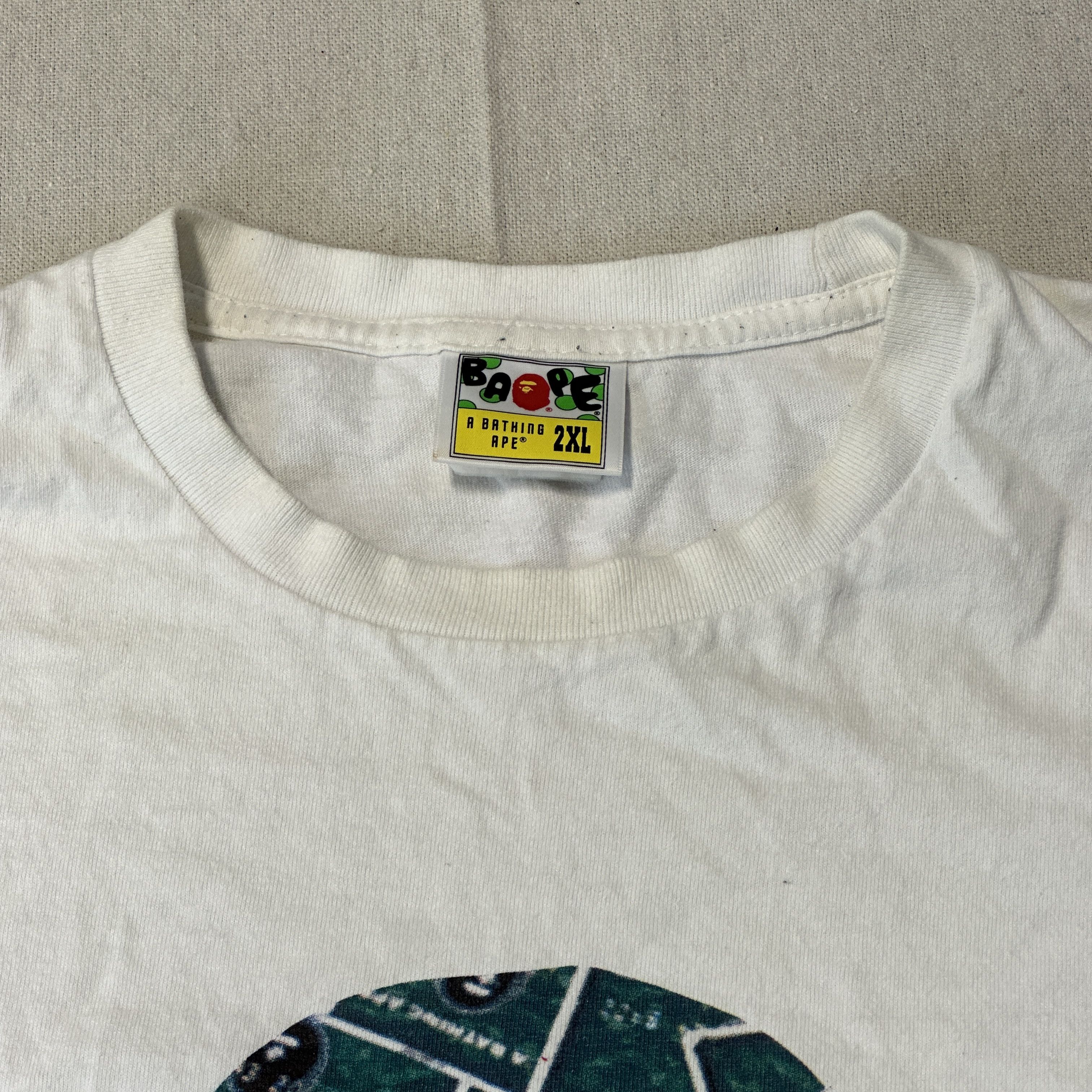 Gap Vintage A Bathing Ape Money Graphic T-Shirt Size 2XL Size US XXL / EU 58 / 5 - 7 Thumbnail