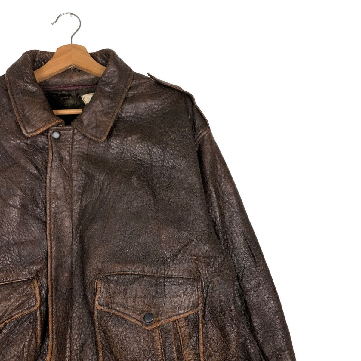 Genuine Leather 🔥VINTAGE FLY LEATHER JACKET YARD SELECTION ISSEY MIYAKE Size US M / EU 48-50 / 2 - 4 Thumbnail