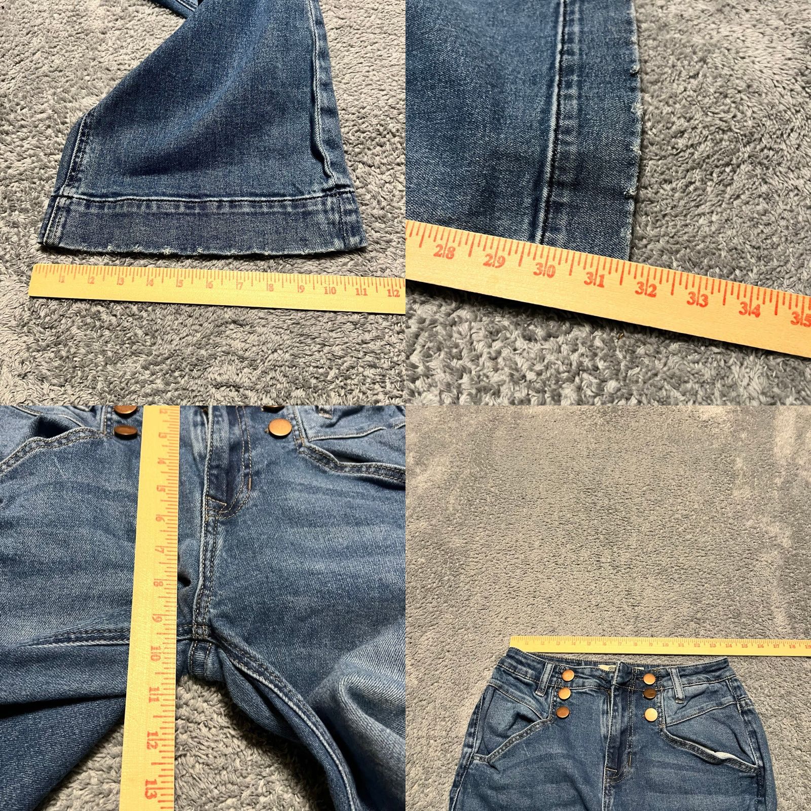 Vintage Rock & Roll Cowgirl Jeans Womens 27 x 32 Blue Mid Rise Flare Western Riding Chore Mens? Womens Size 27" / US 4 / IT 40 - 8 Thumbnail