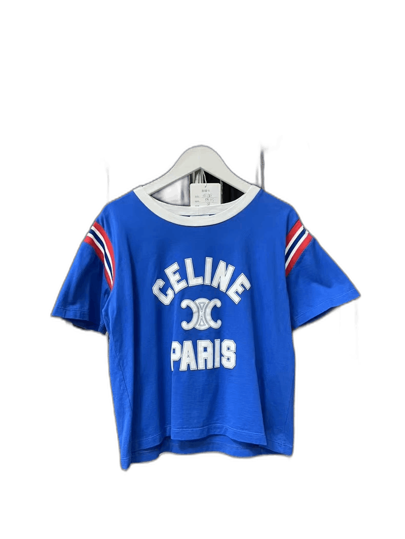 Celine Celine Logo Short Sleeve T-Shirt-yf Size US S / EU 44-46 / 1 - 1 Thumbnail