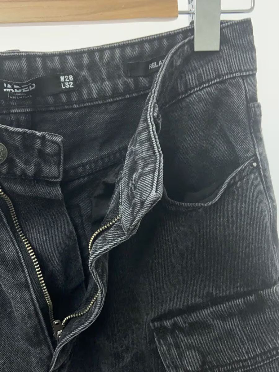 Jaded London Jaded London Washed Denim Cargo Pants Grey Size US 28 / EU 44 - 3 Thumbnail