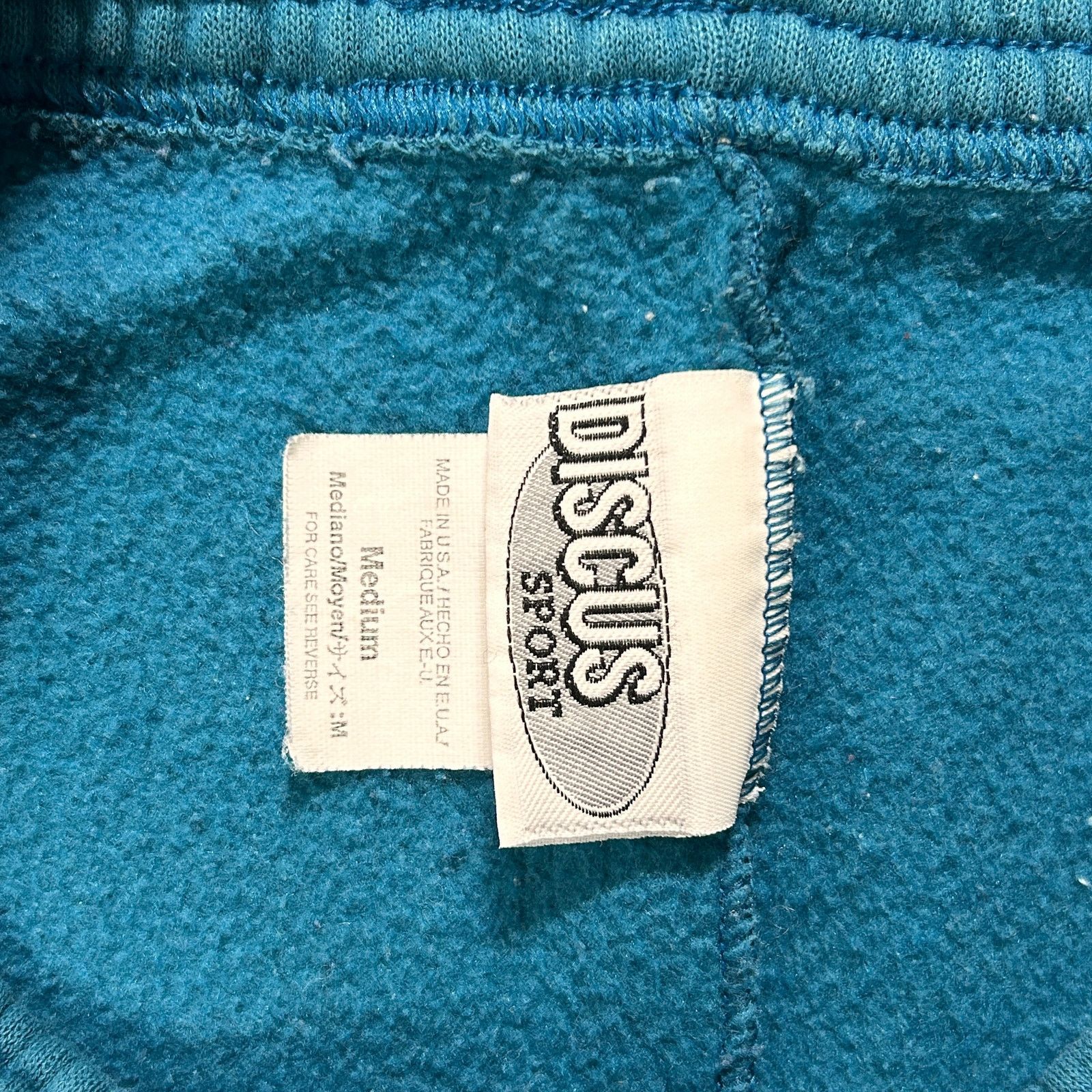 Vintage VTG 90s Discus Sport teal athleisure casual sweatpants wms M Size US 28 / EU 44 - 3 Thumbnail